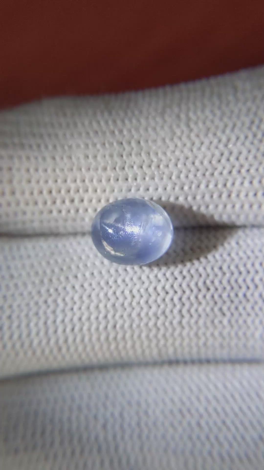 5.33 Ct. Blue Star Sapphire from Ceylon (Sri Lanka) Size Video