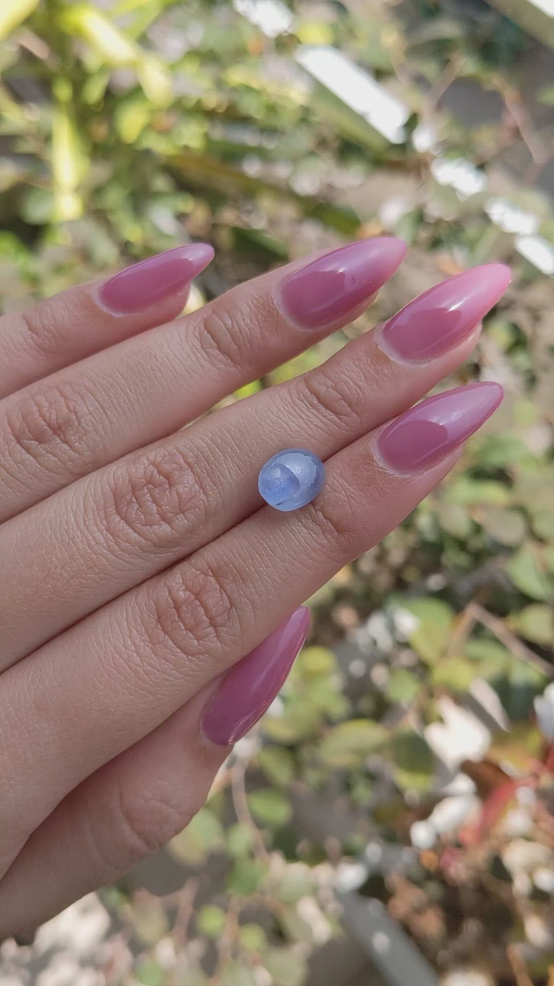 5.33 Ct. Blue Star Sapphire from Ceylon (Sri Lanka) Size Video