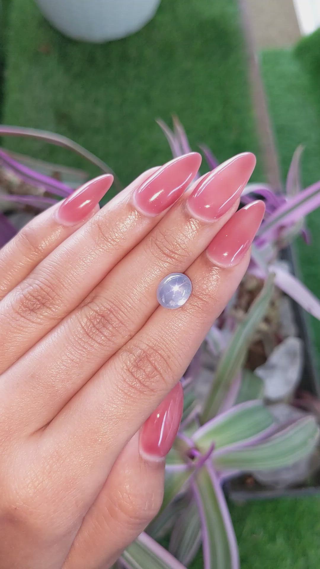 5.33 Ct. Blue Star Sapphire from Ceylon (Sri Lanka) Size Video