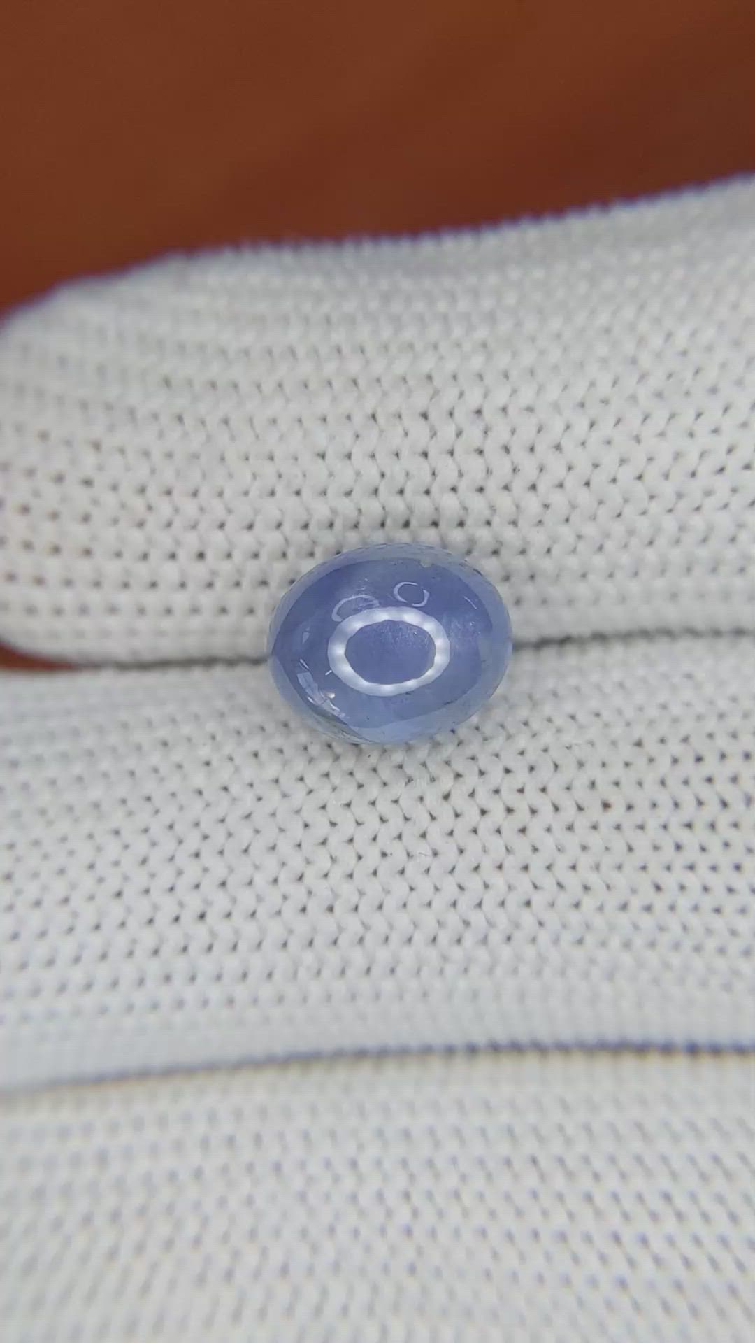 5.33 Ct. Blue Star Sapphire from Ceylon (Sri Lanka) Size Video