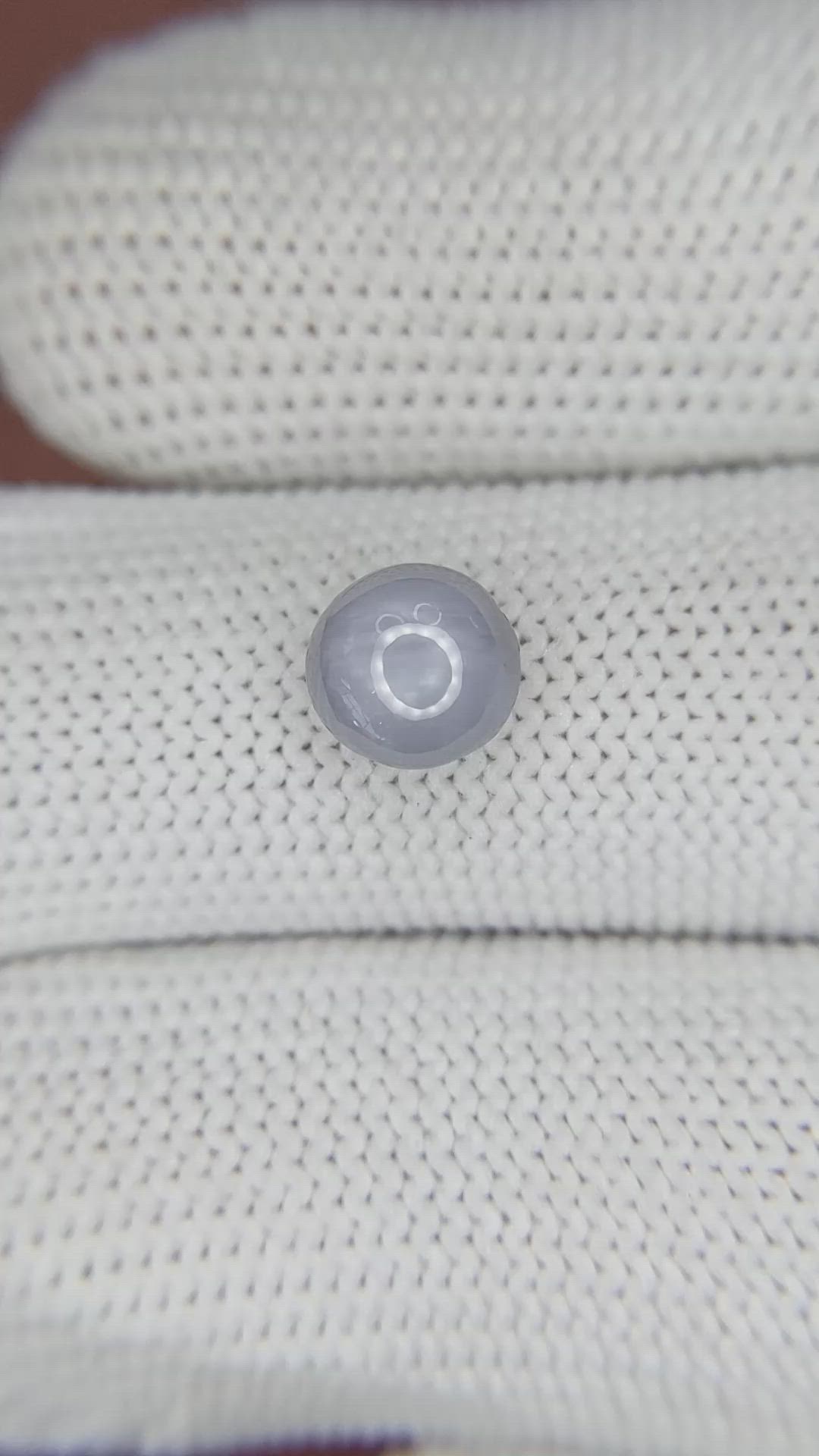 2.15 Ct. Greyish Blue Star Sapphire from Ceylon (Sri Lanka) Size Video