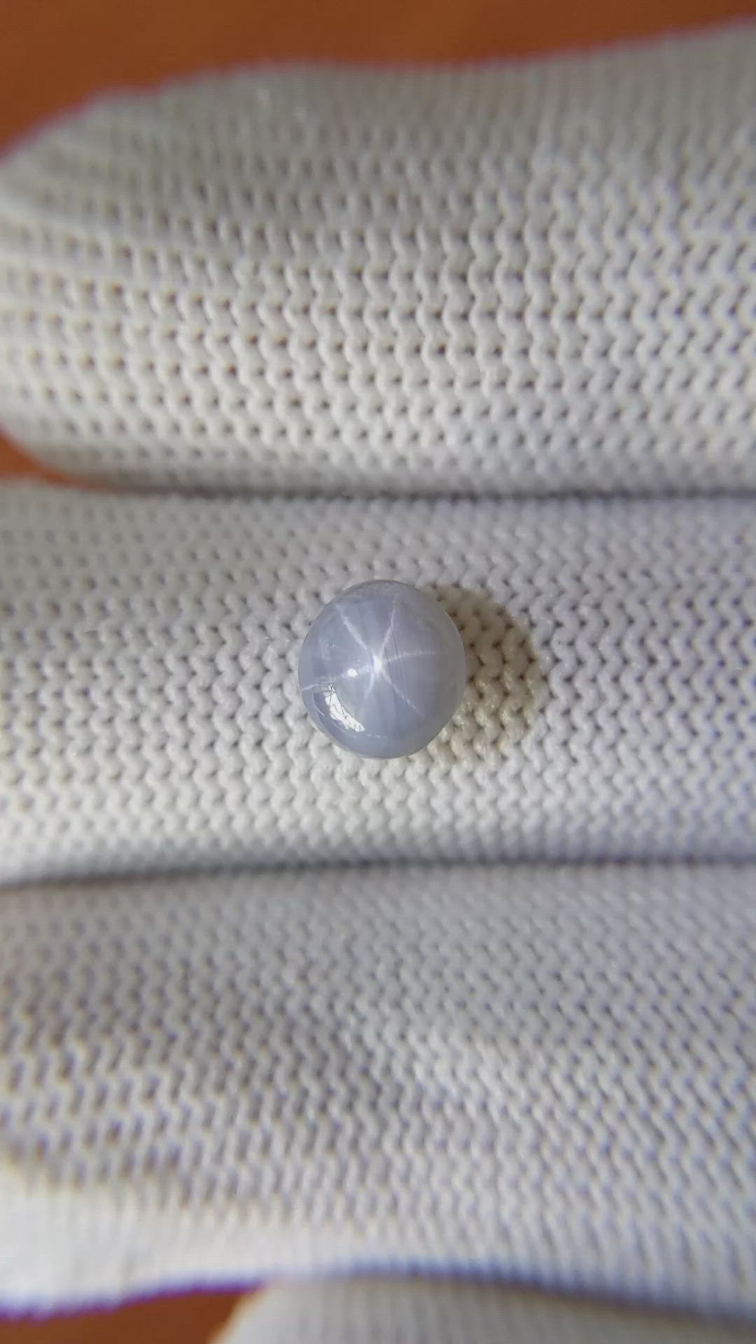 2.15 Ct. Greyish Blue Star Sapphire from Ceylon (Sri Lanka) Size Video