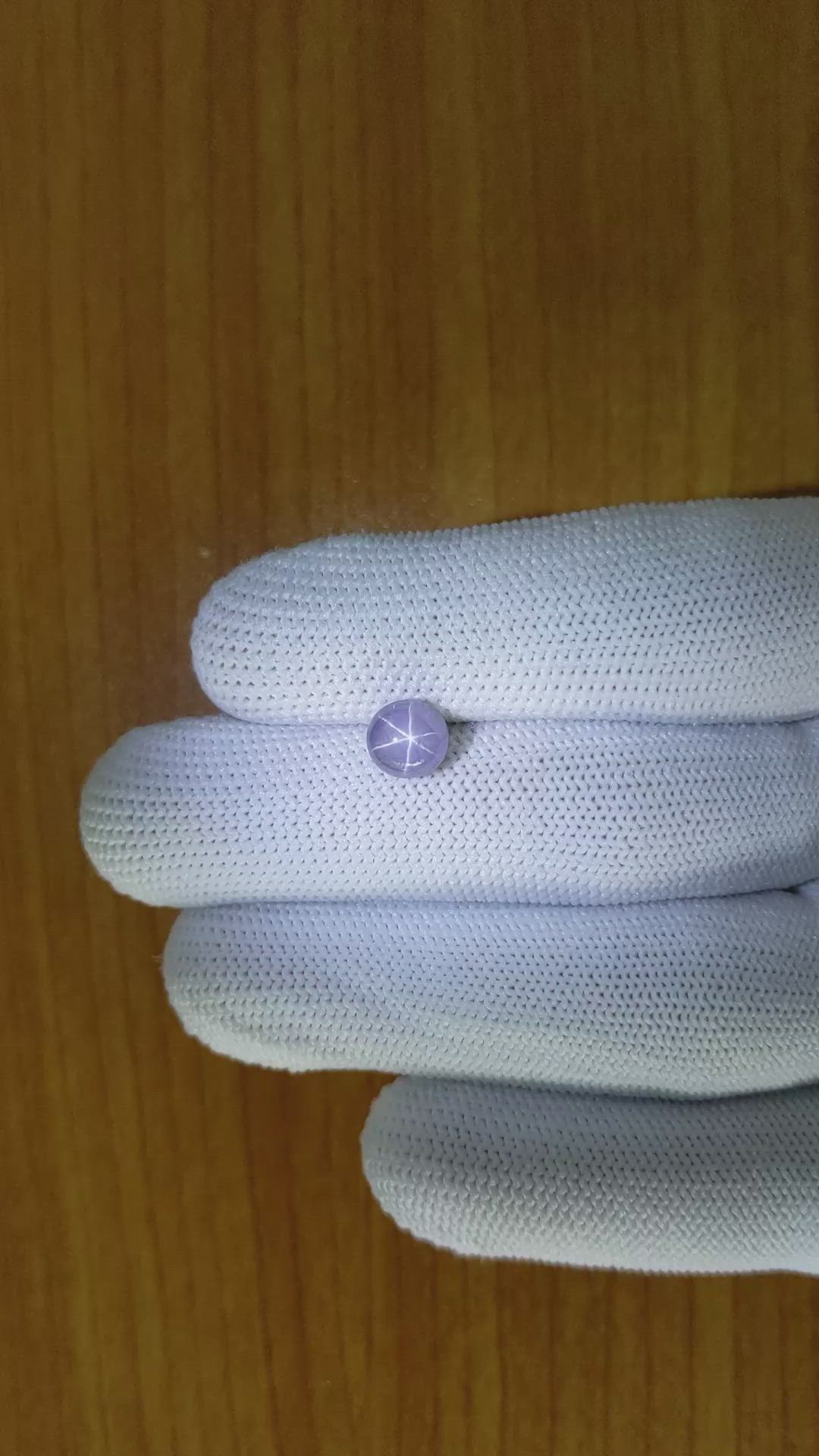2.37 Ct. Violet Star Sapphire from Ceylon (Sri Lanka) Size Video