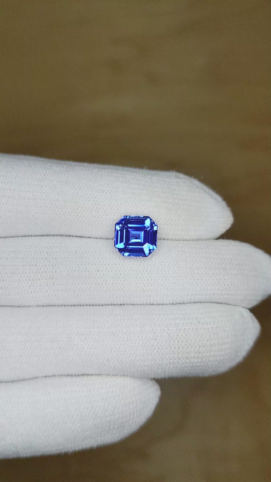 3.45 Ct. Blue Sapphire from Ceylon (Sri Lanka) Size Video