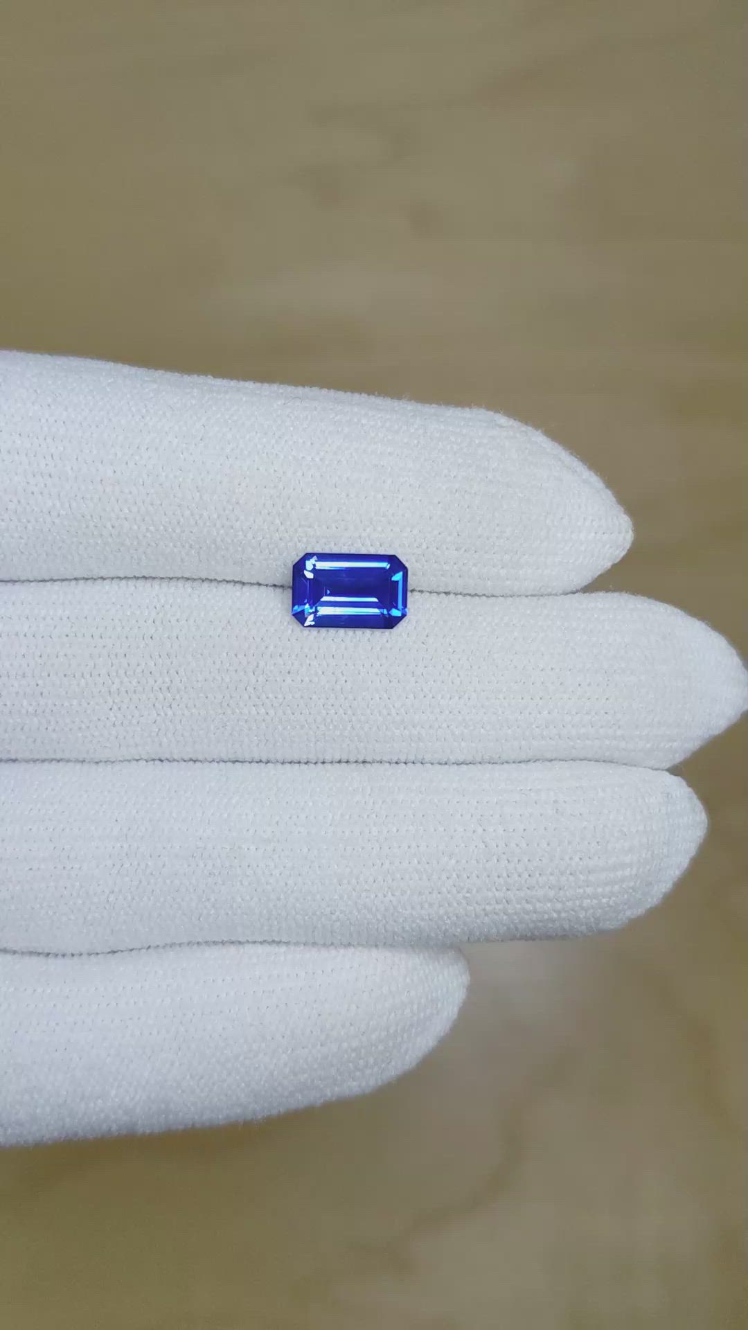 1.86 Ct. Blue Sapphire from Ceylon (Sri Lanka) Size Video