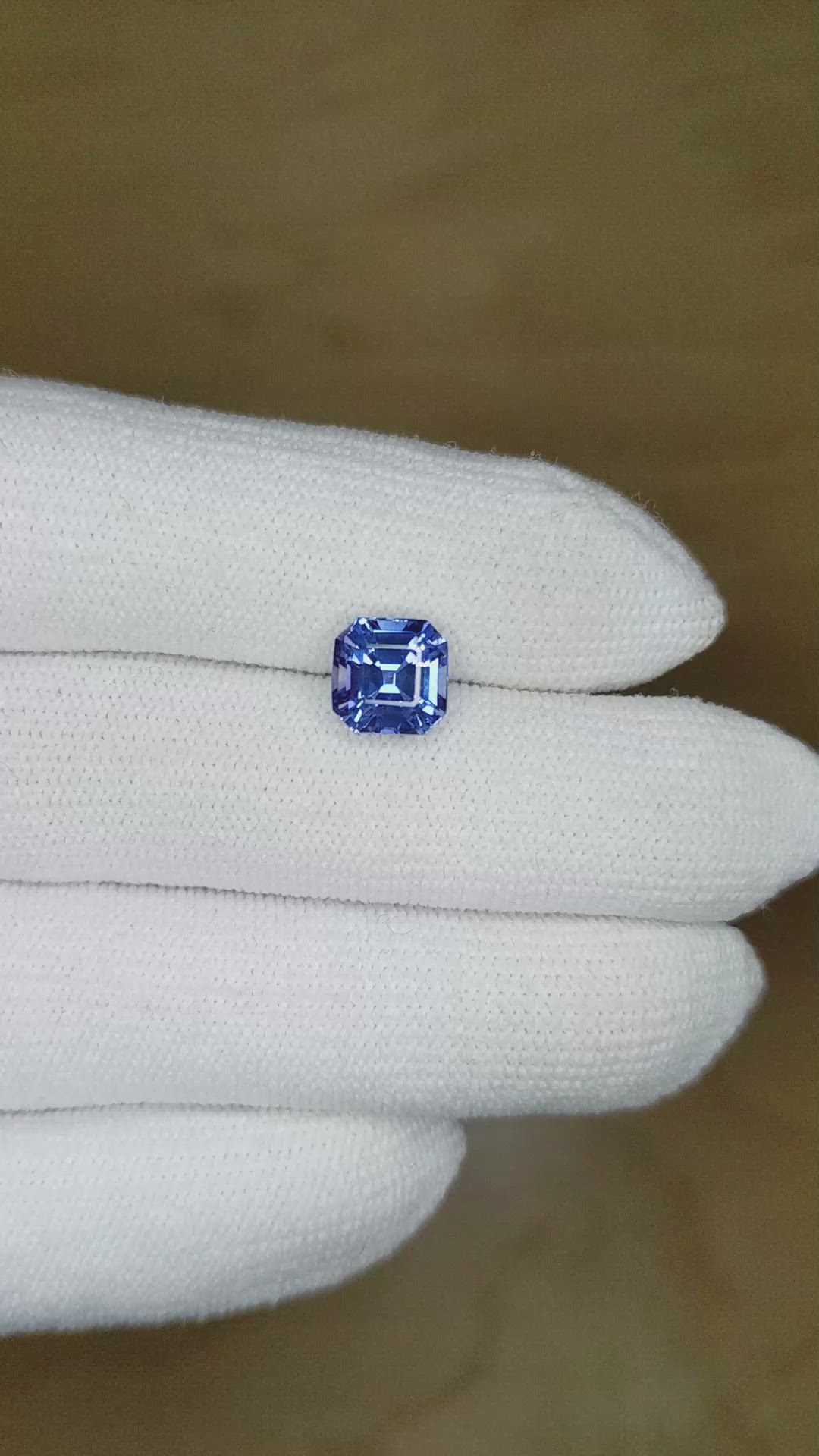 2.83 Ct. Blue Sapphire from Ceylon (Sri Lanka) Size Video