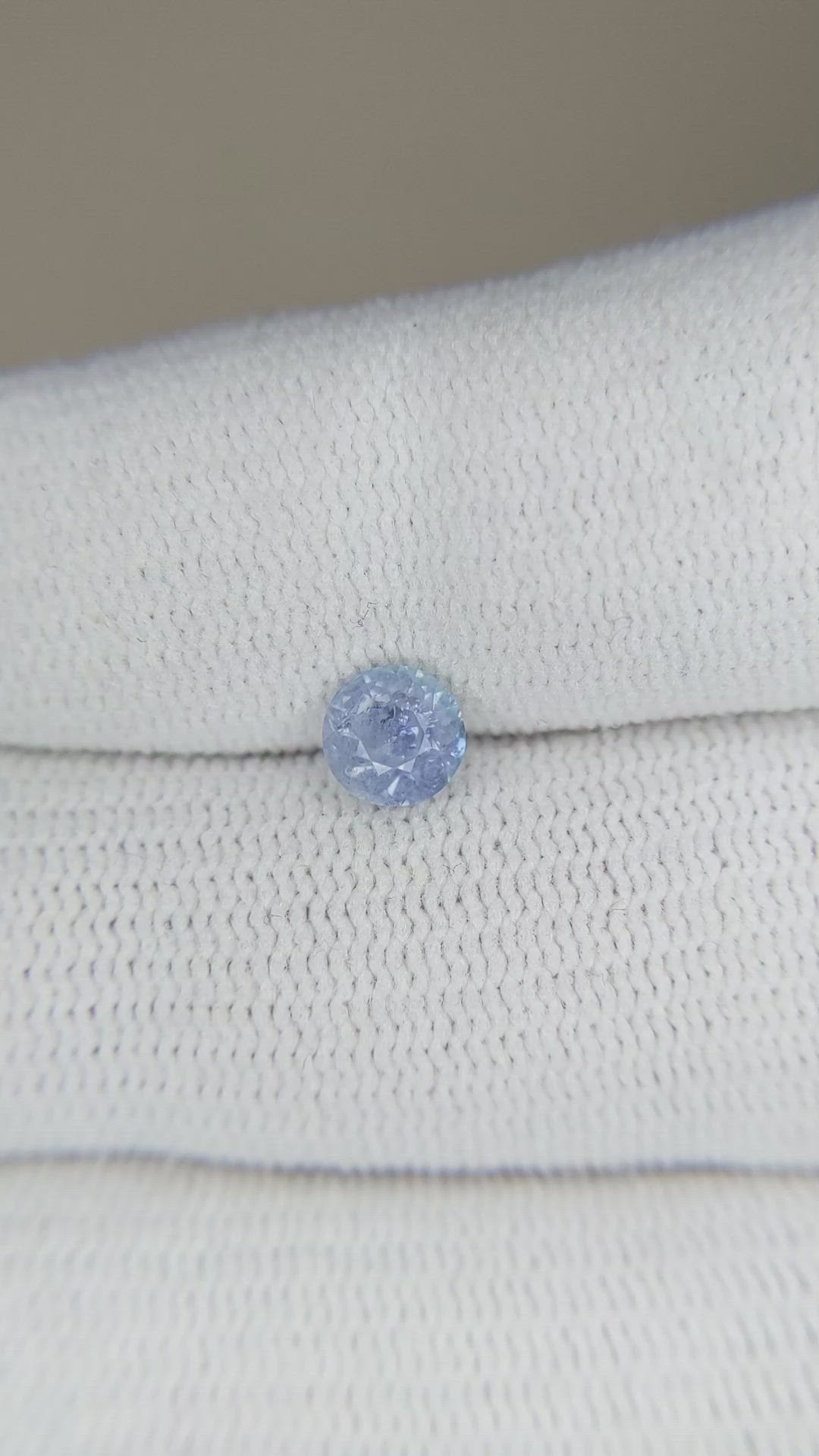 0.88 Ct. Blue Sapphire from Ceylon (Sri Lanka) Size Video