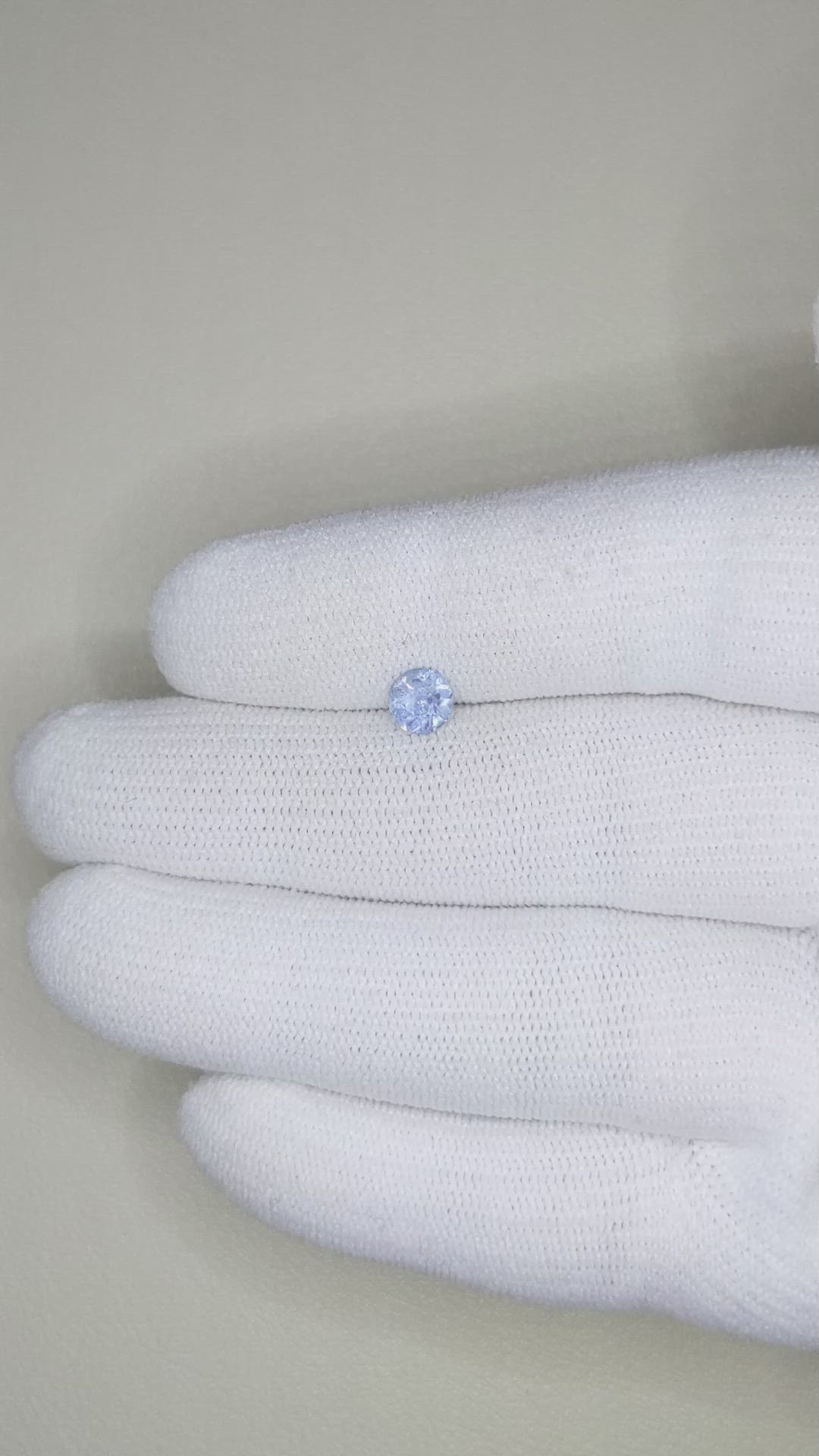 0.88 Ct. Blue Sapphire from Ceylon (Sri Lanka) Size Video