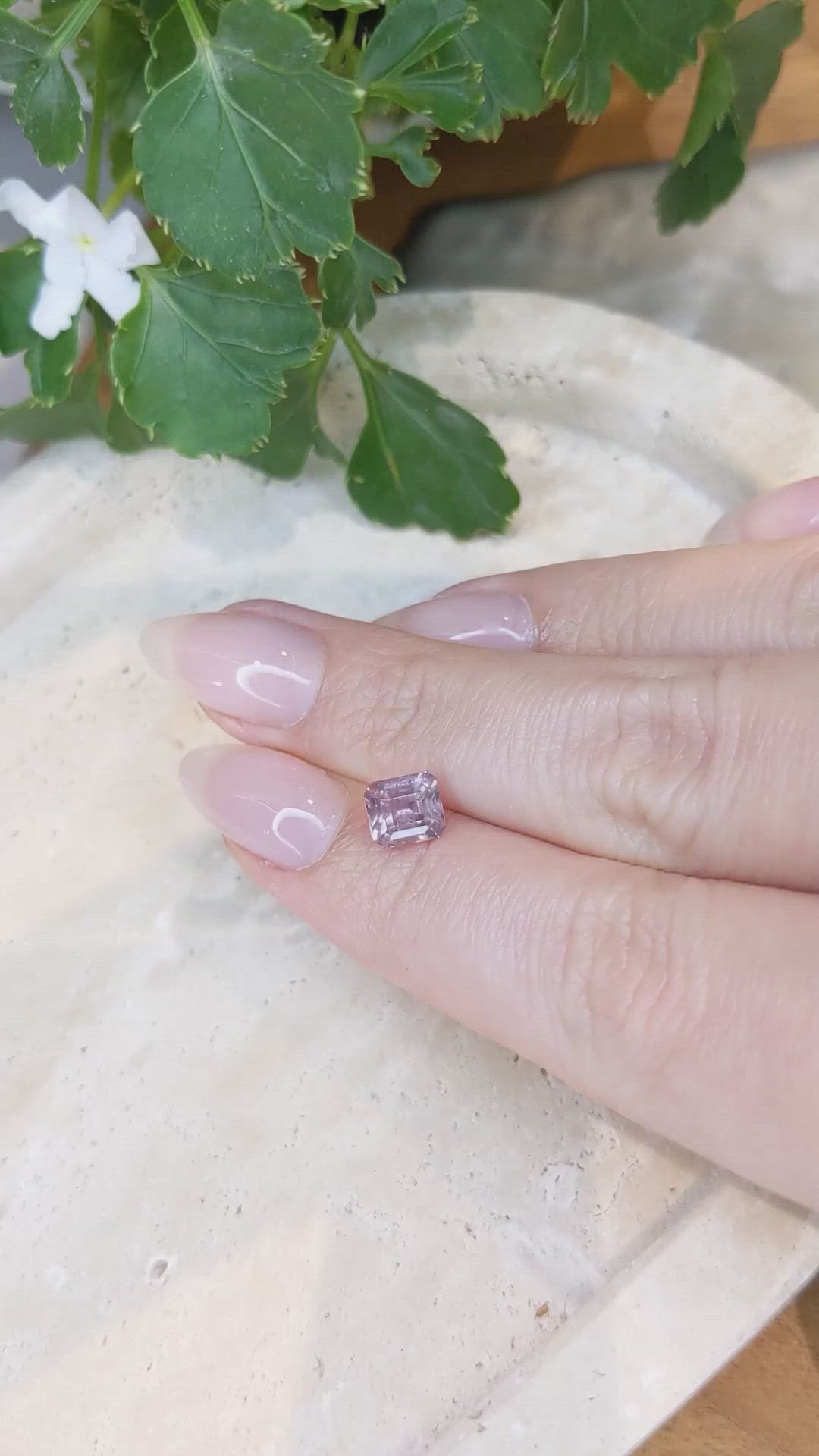 1.67 Ct. Pink Sapphire from Ceylon (Sri Lanka) Size Video