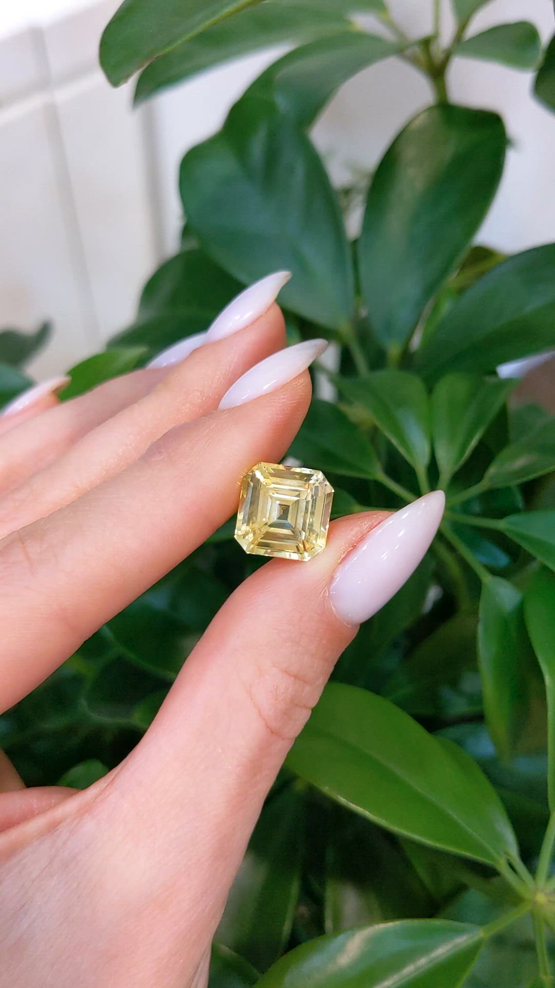 10.55 Ct. Yellow Sapphire from Ceylon (Sri Lanka) Size Video