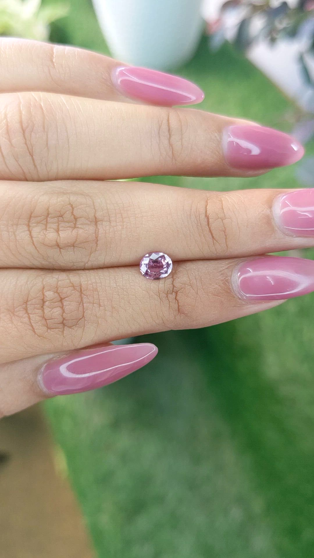 0.70 Ct. Pink Sapphire from Ceylon (Sri Lanka) Size Video