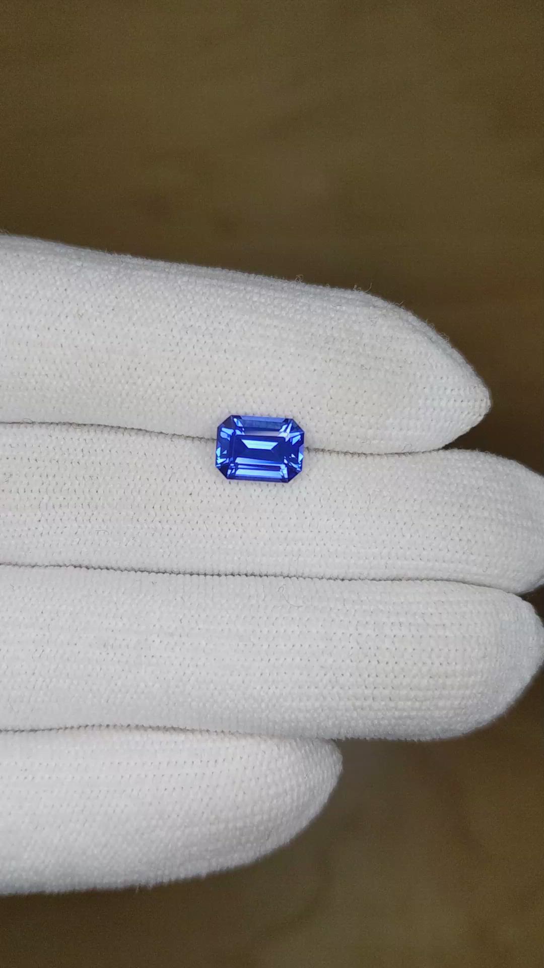 1.89 Ct. Blue Sapphire from Ceylon (Sri Lanka) Size Video