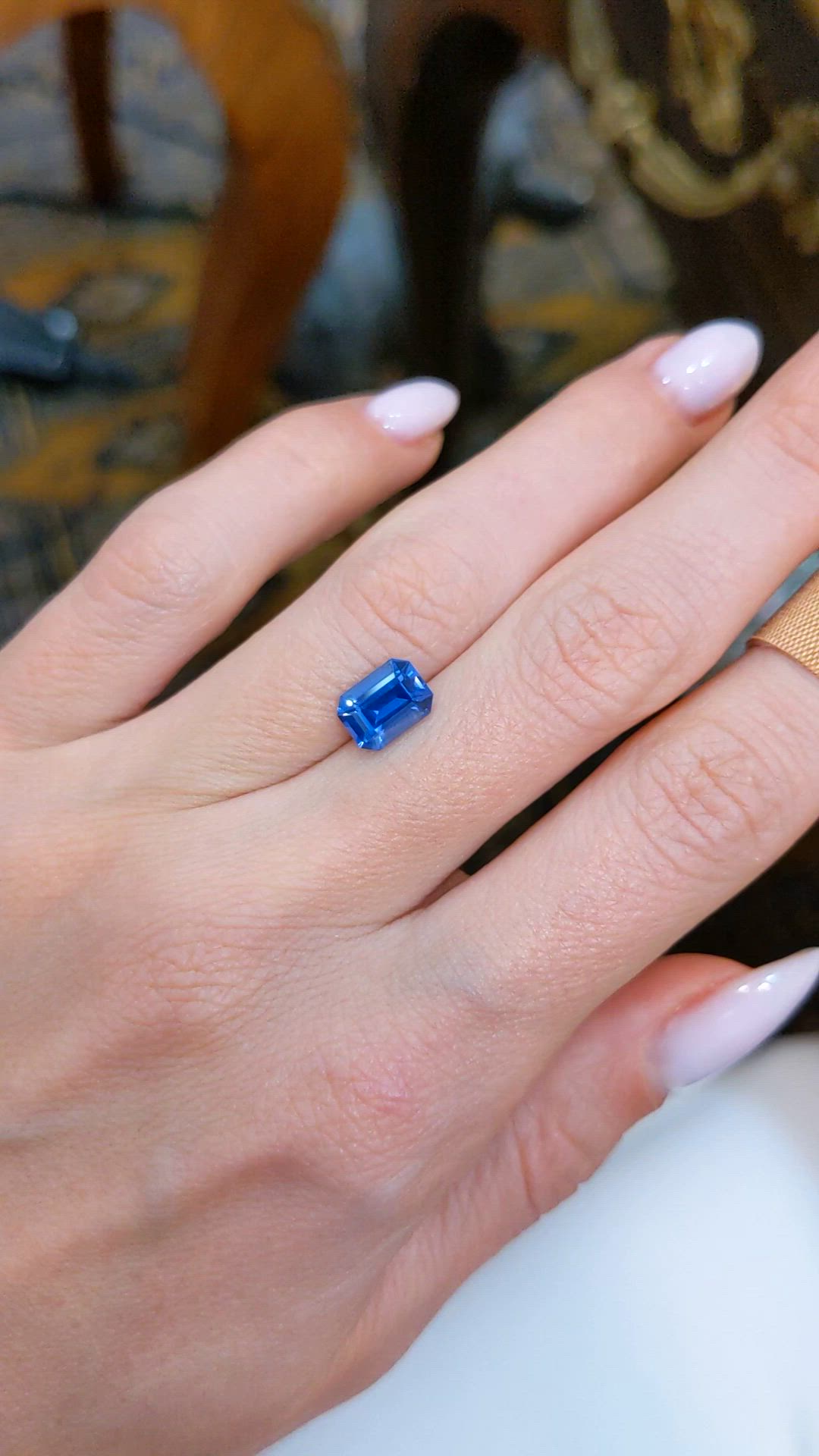 1.89 Ct. Blue Sapphire from Ceylon (Sri Lanka) Size Video