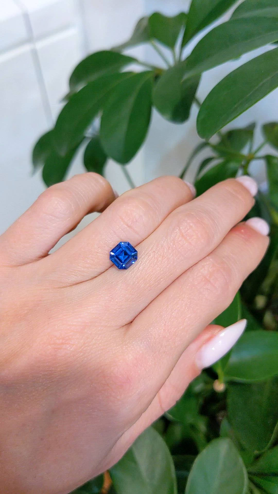 2.04 Ct. Blue Sapphire from Ceylon (Sri Lanka) Size Video