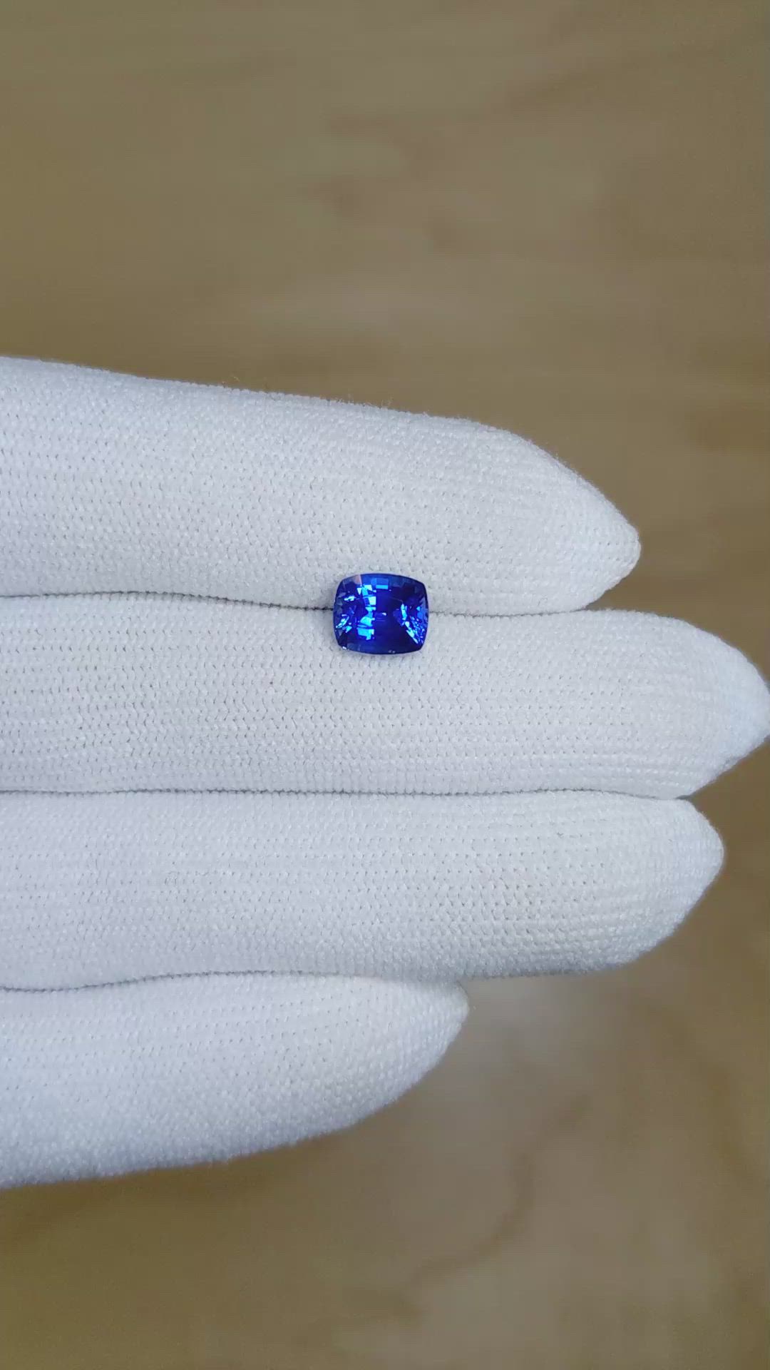 1.90 Ct. Blue Sapphire from Ceylon (Sri Lanka) Size Video