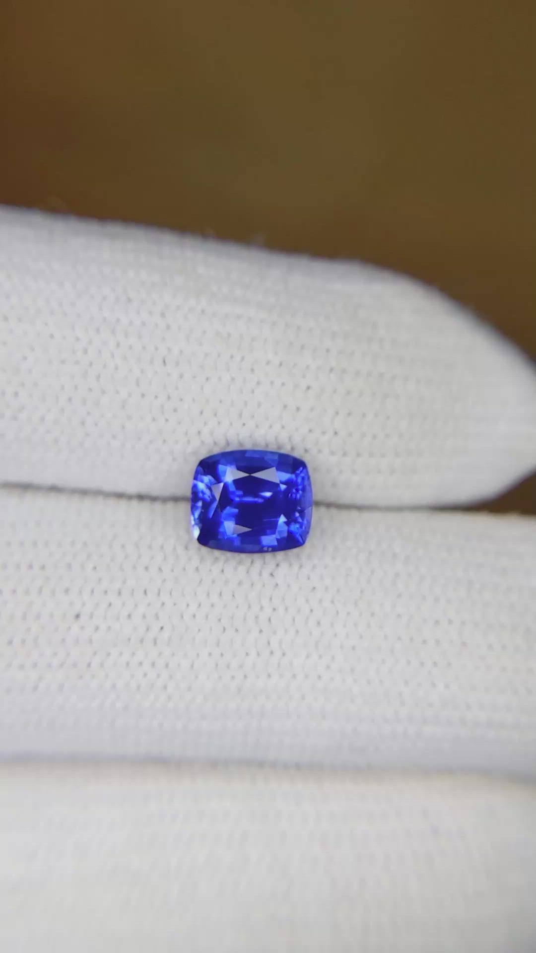 1.90 Ct. Blue Sapphire from Ceylon (Sri Lanka) Size Video