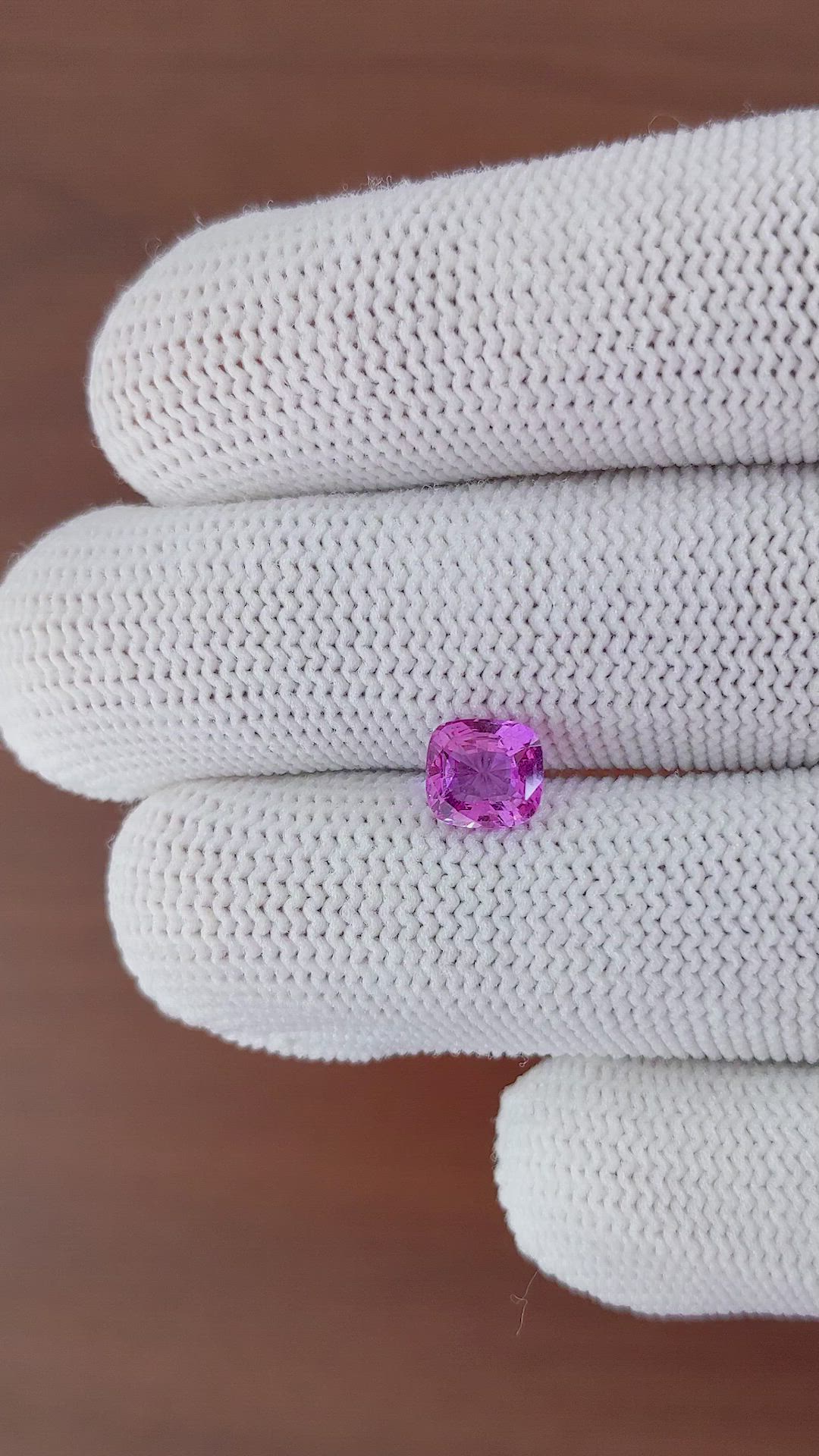 1.55 Ct. Pinkish Purple Sapphire from Madagascar Size Video