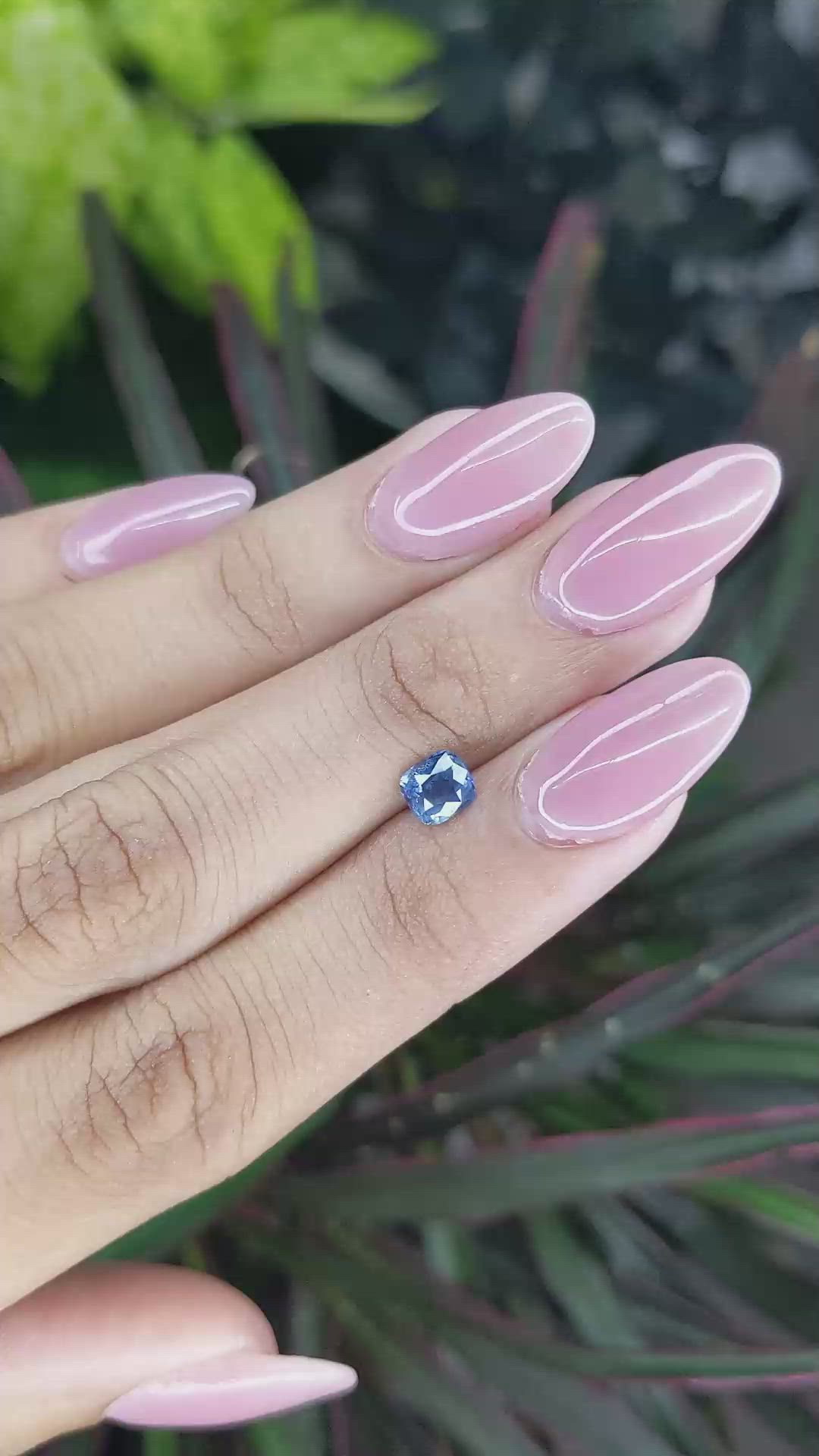 1.03 Ct. Blue Sapphire from Madagascar Size Video