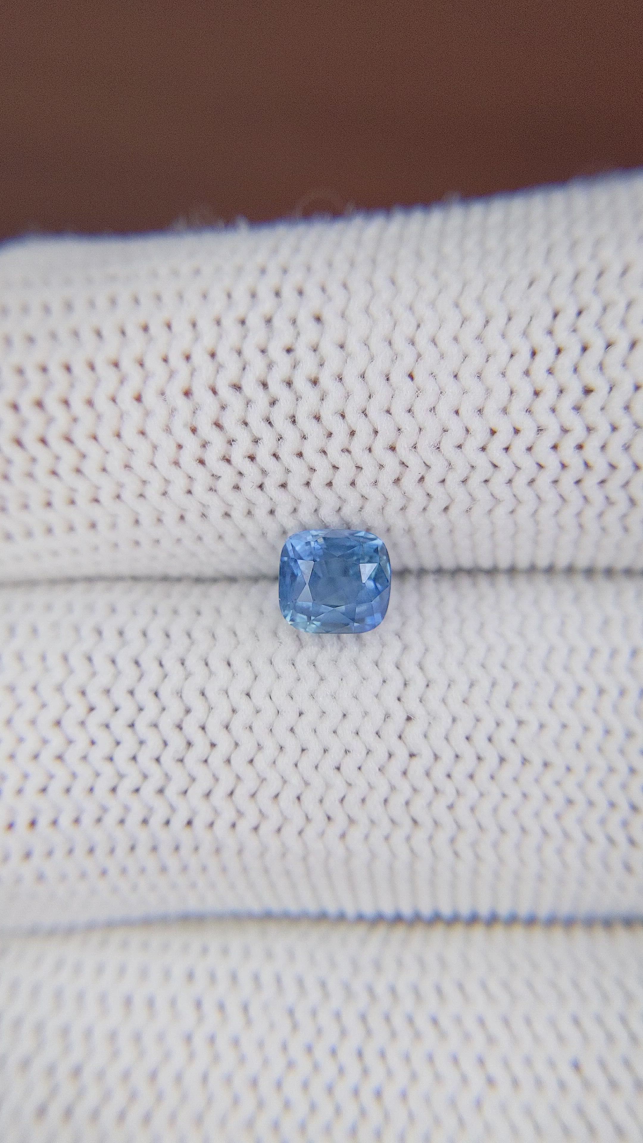 1.03 Ct. Blue Sapphire from Madagascar Size Video