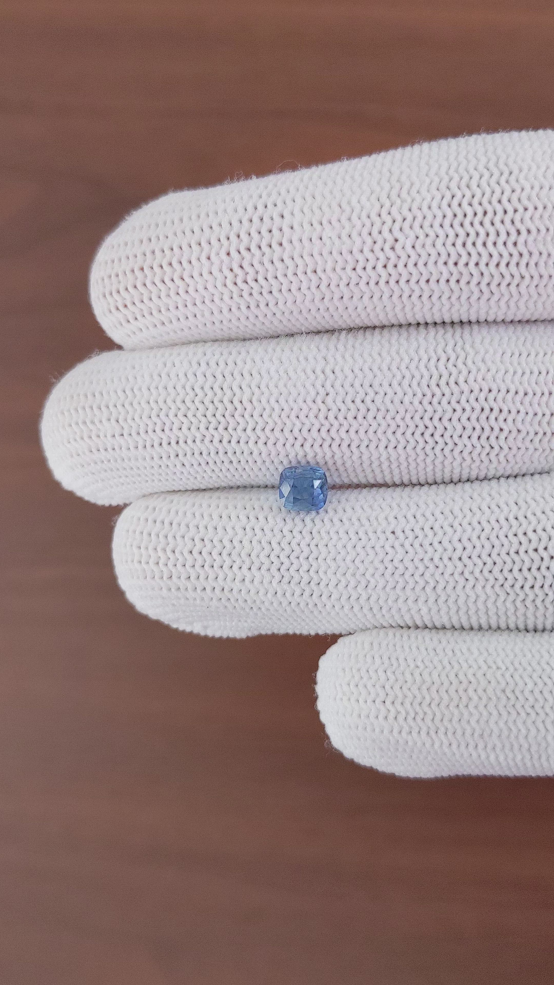 1.03 Ct. Blue Sapphire from Madagascar Size Video