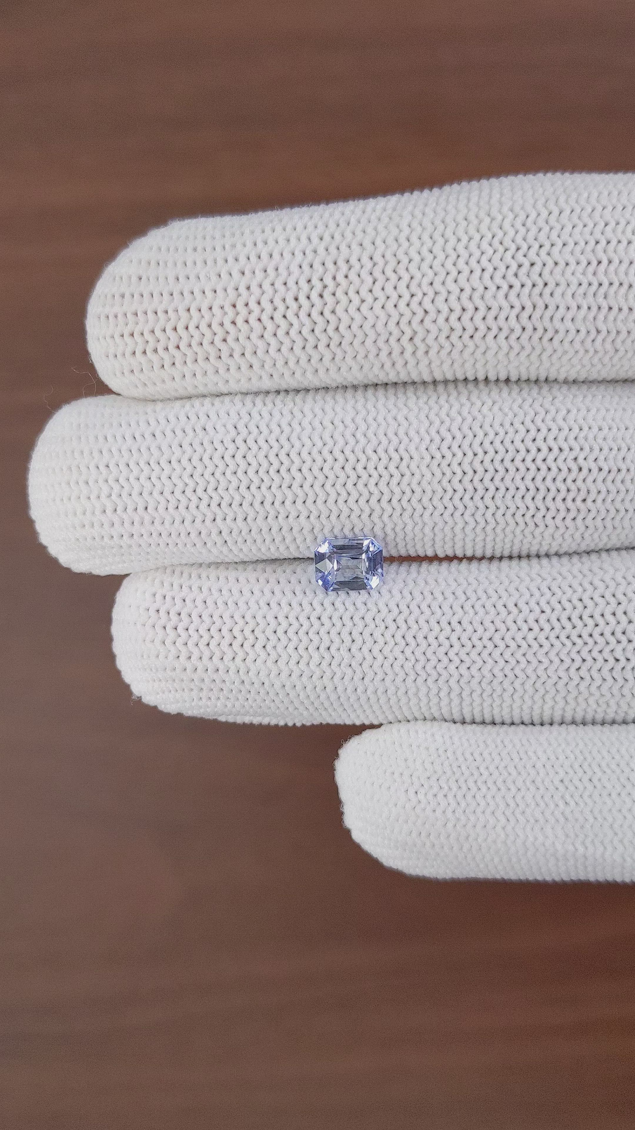 1.06 Ct. Blue Sapphire from Ceylon (Sri Lanka) Size Video