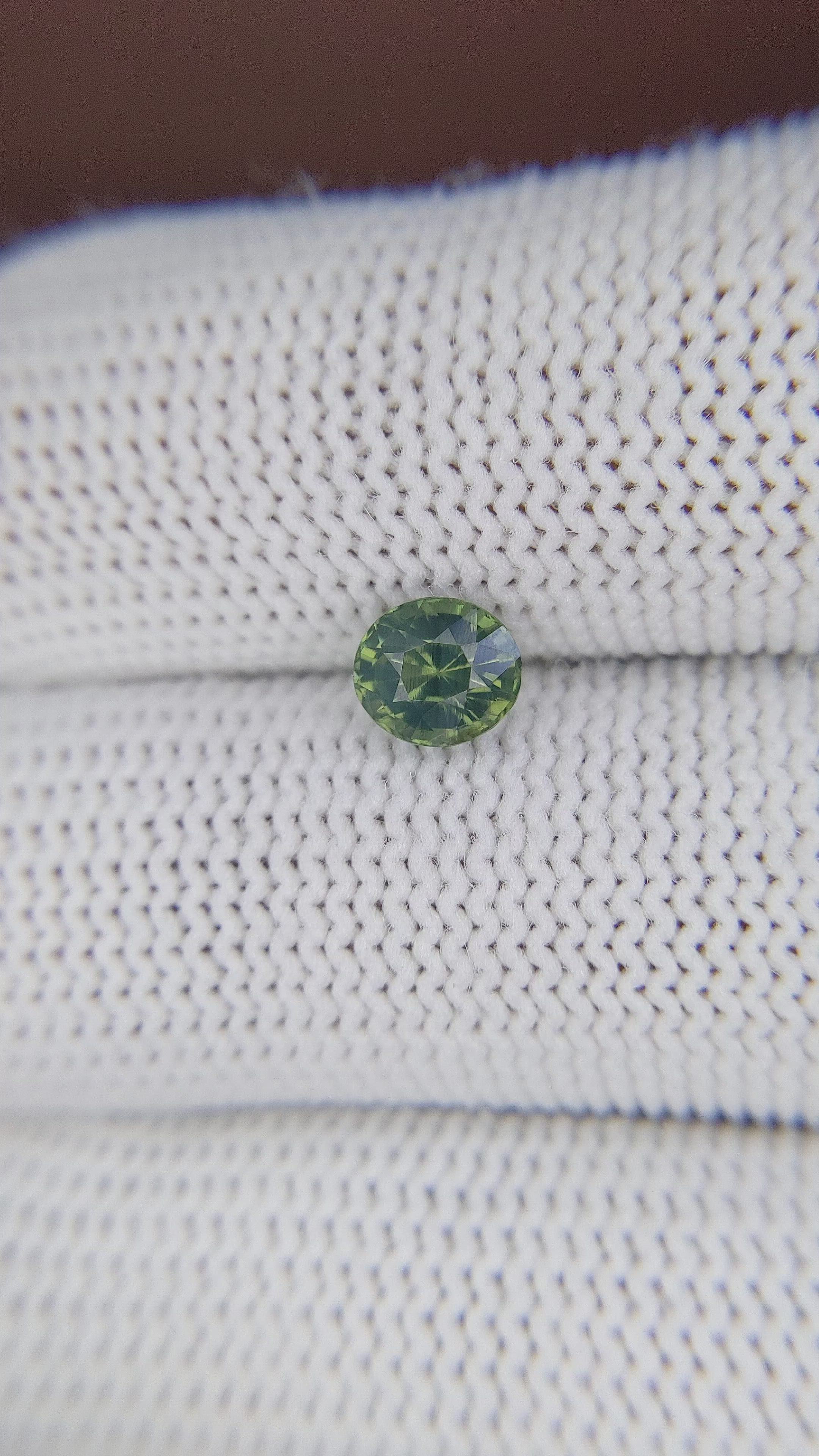 1.06 Ct. Green Sapphire from Kenya Size Video