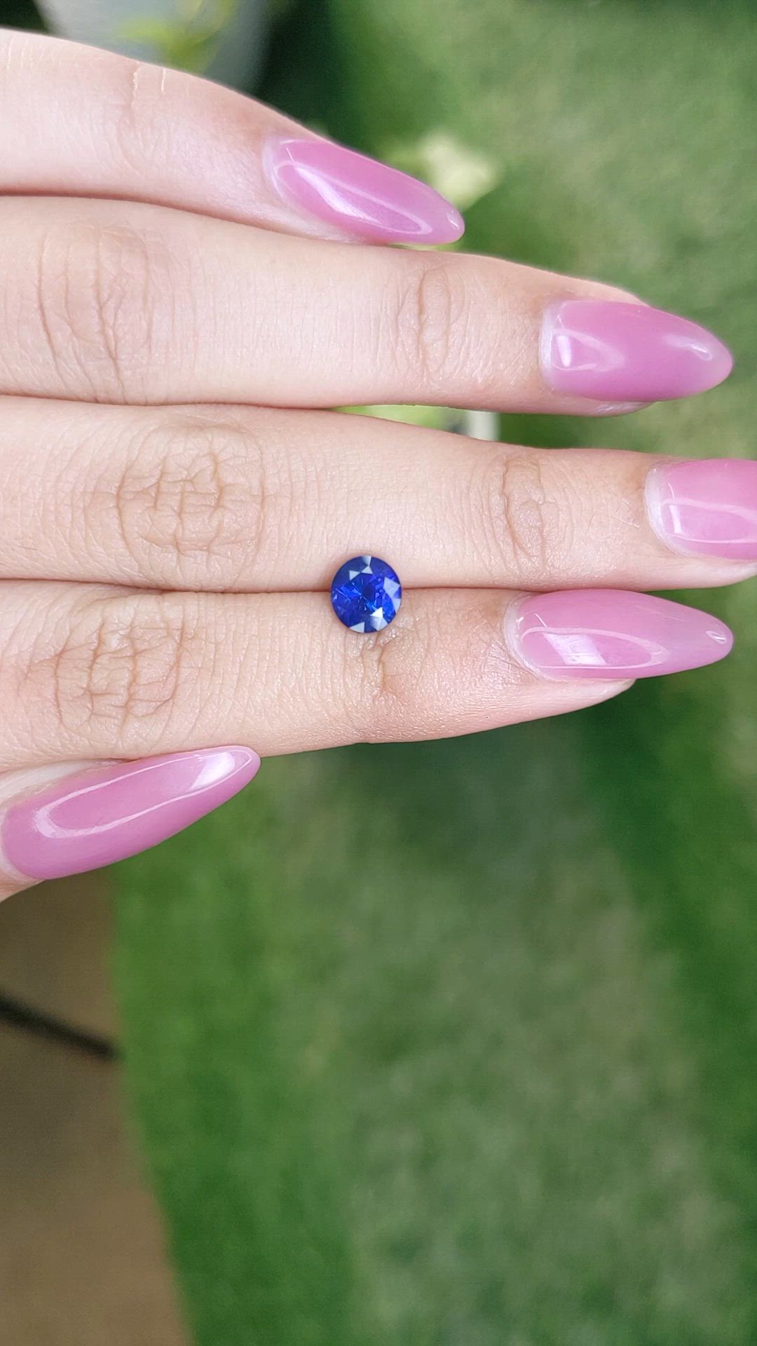 1.29 Ct. Blue Sapphire from Ceylon (Sri Lanka) Size Video