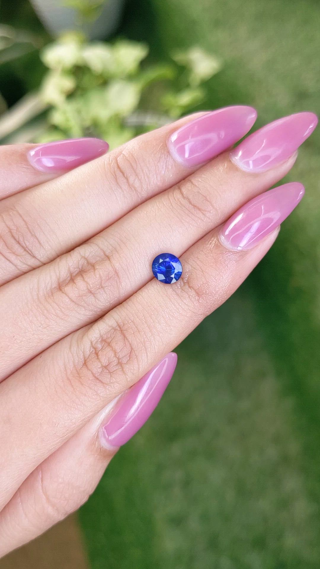 1.29 Ct. Blue Sapphire from Ceylon (Sri Lanka) Size Video