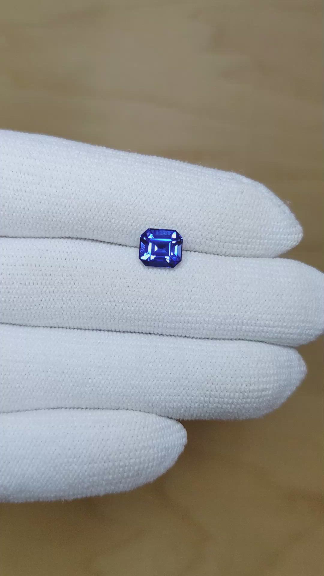2.07 Ct. Blue Sapphire from Ceylon (Sri Lanka) Size Video