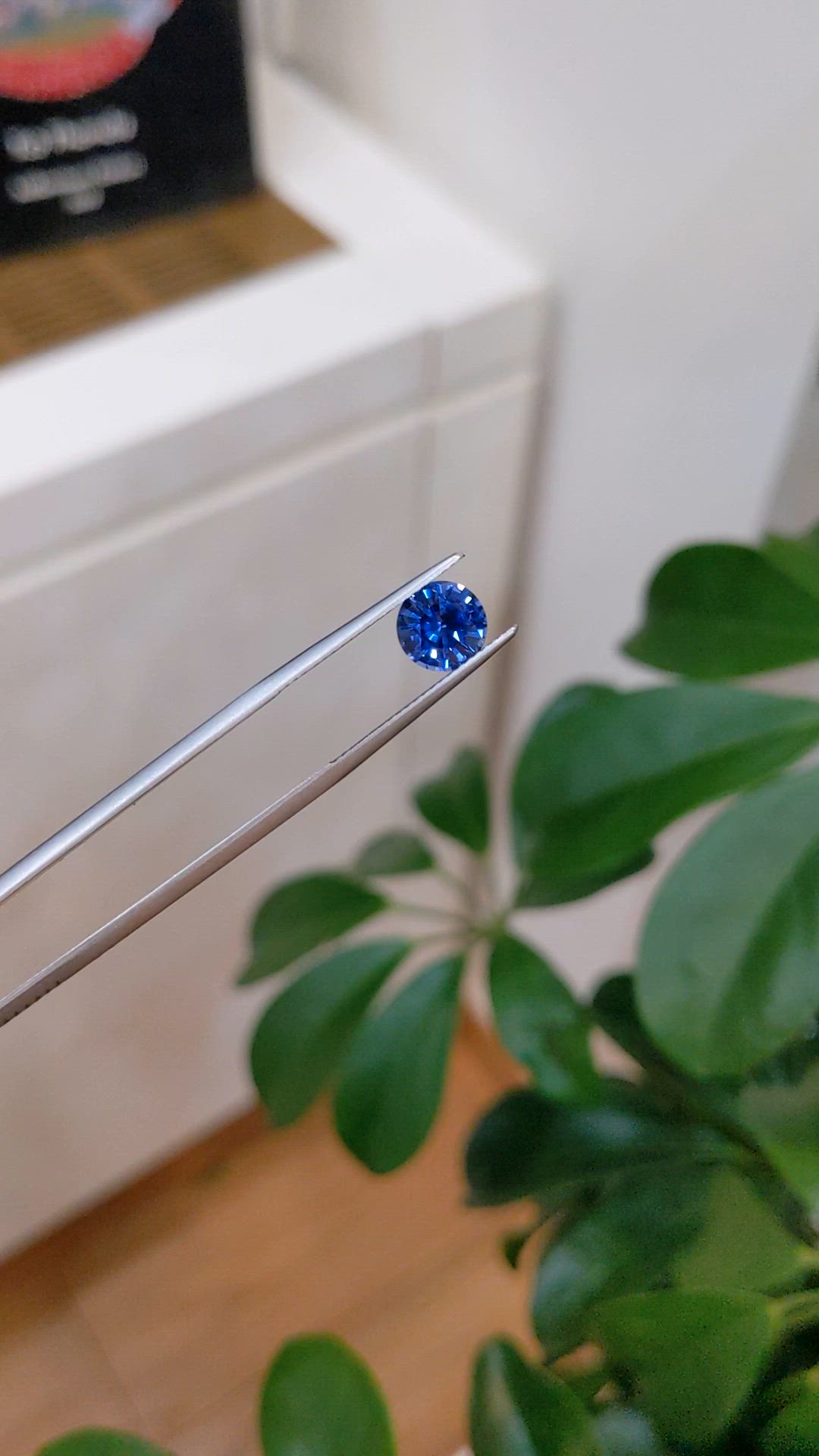 2.02 Ct. Blue Sapphire from Ceylon (Sri Lanka) Size Video