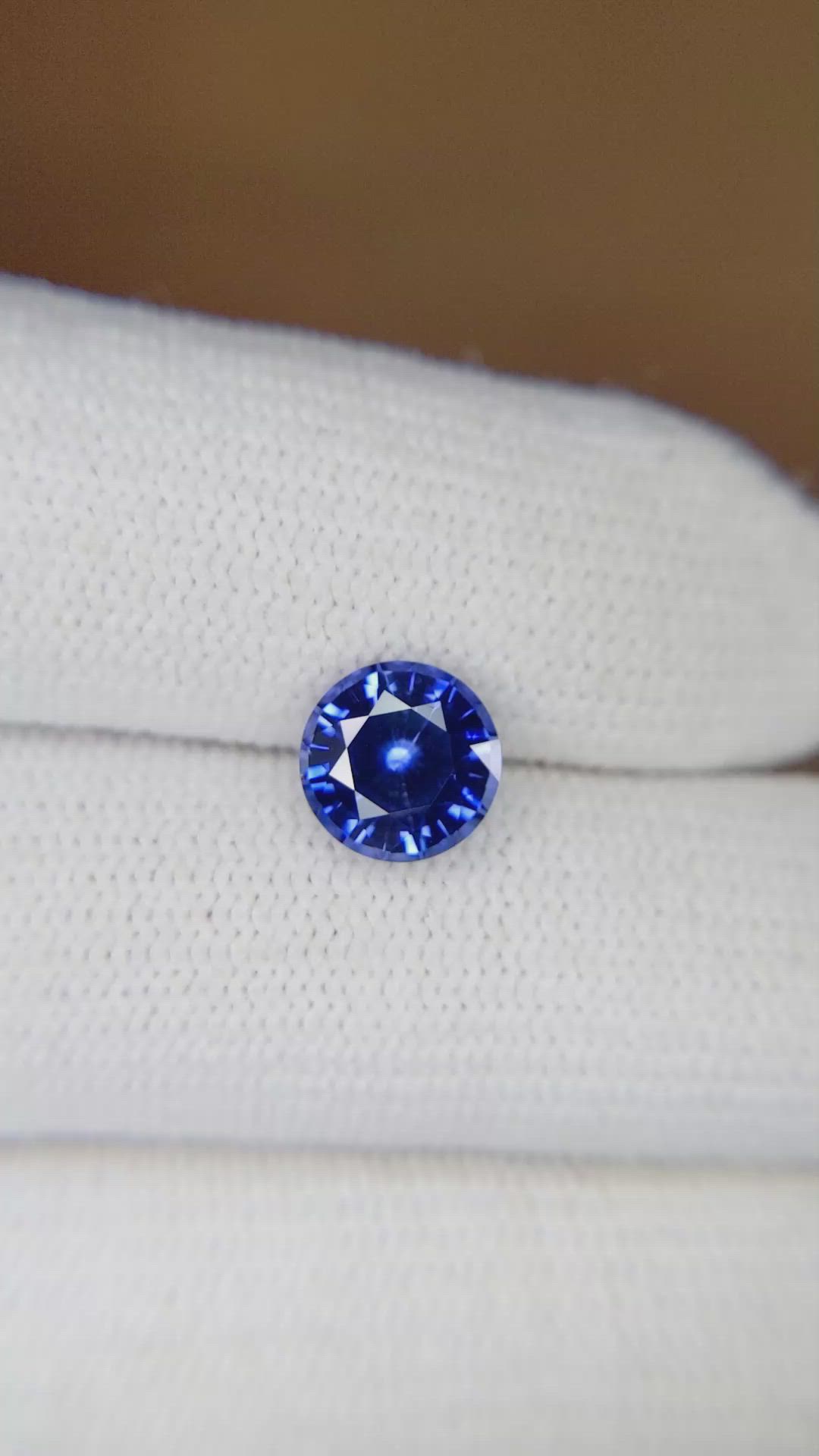 2.02 Ct. Blue Sapphire from Ceylon (Sri Lanka) Size Video