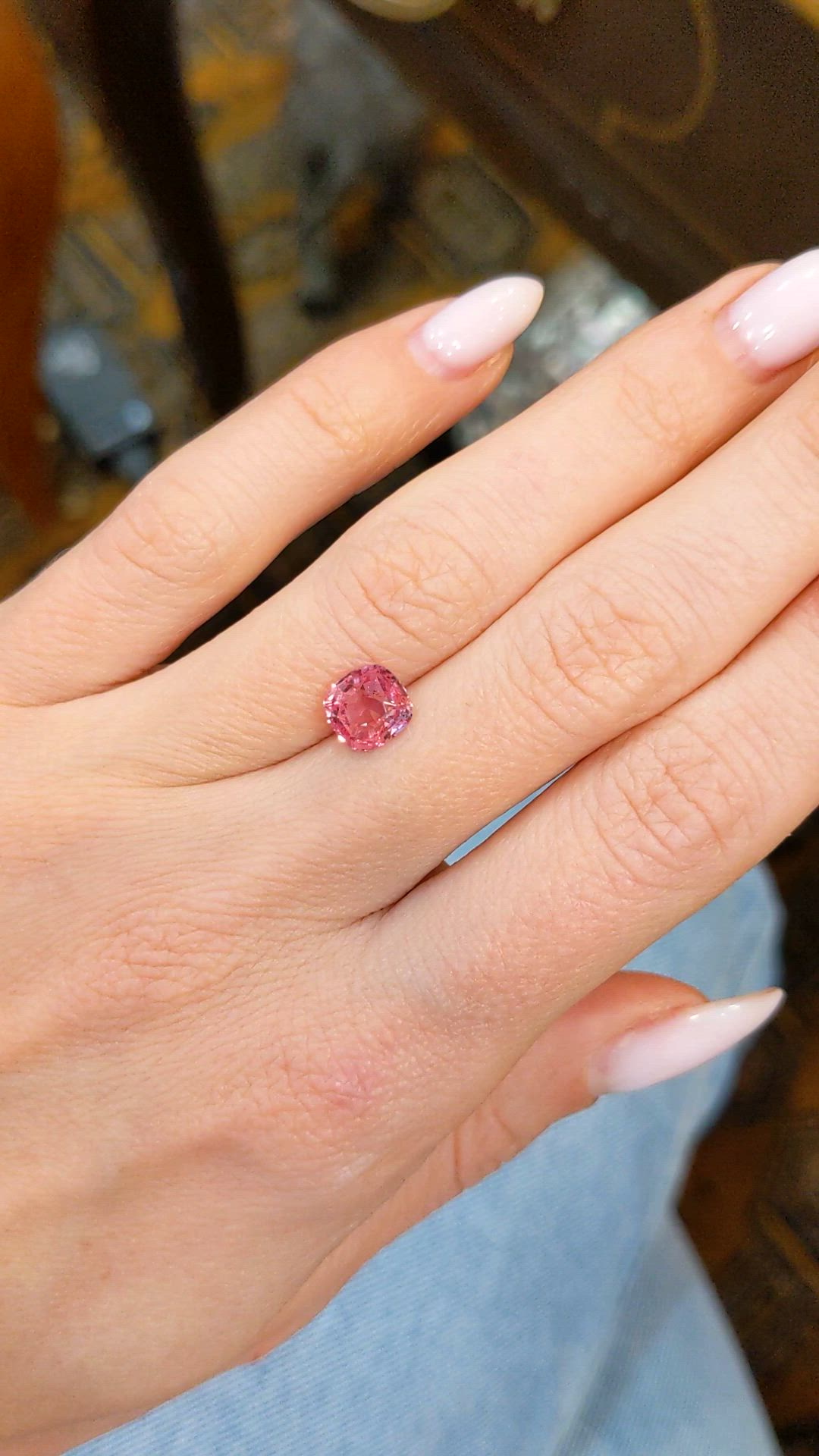 2.05 Ct. Padparadscha Sapphire from Madagascar Size Video