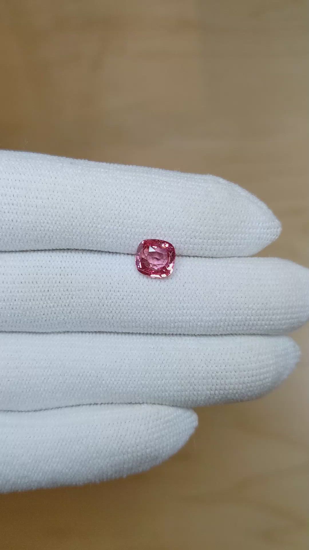 2.05 Ct. Padparadscha Sapphire from Madagascar Size Video