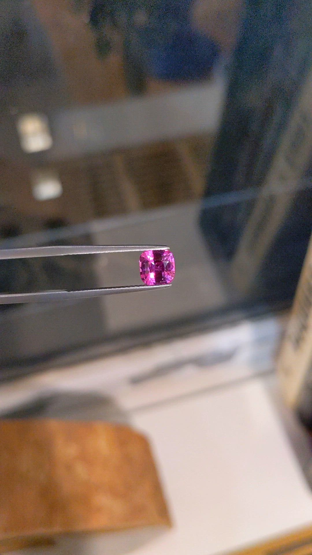 1.75 Ct. Pink Sapphire from Ceylon (Sri Lanka) Size Video