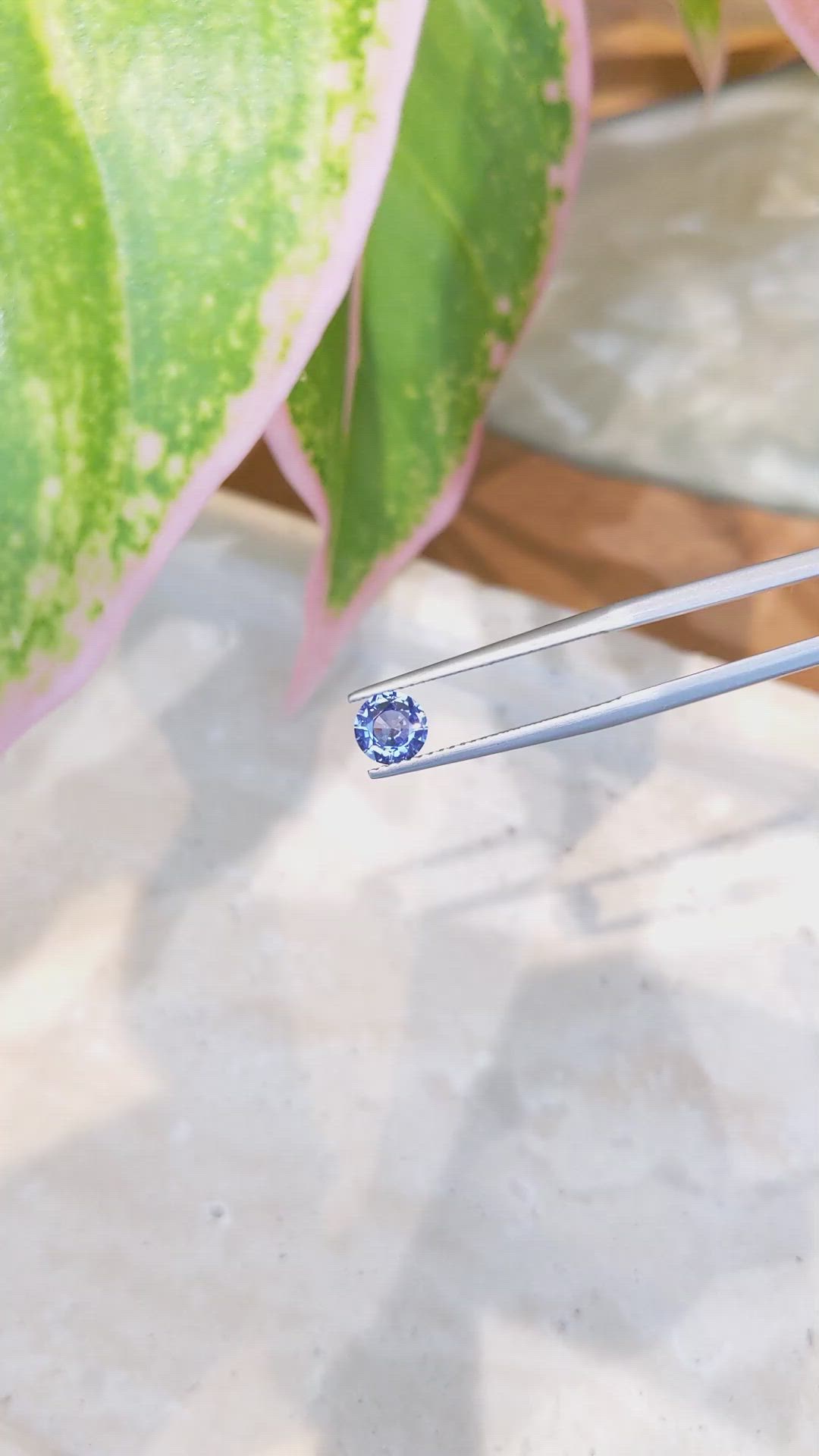 0.76 Ct. Blue Sapphire from Ceylon (Sri Lanka) Size Video