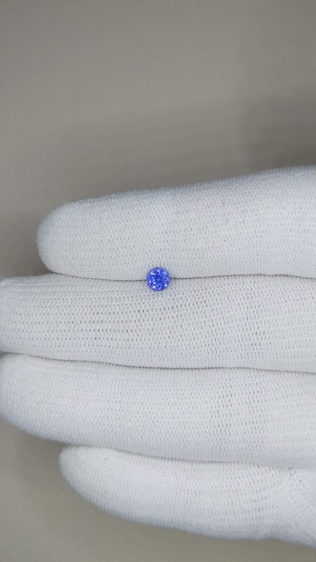 0.46 Ct. Blue Sapphire from Ceylon (Sri Lanka) Size Video