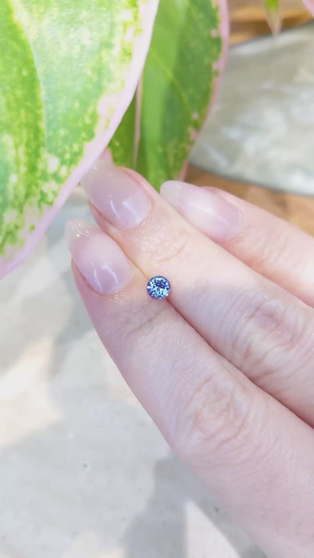 0.46 Ct. Blue Sapphire from Ceylon (Sri Lanka) Size Video