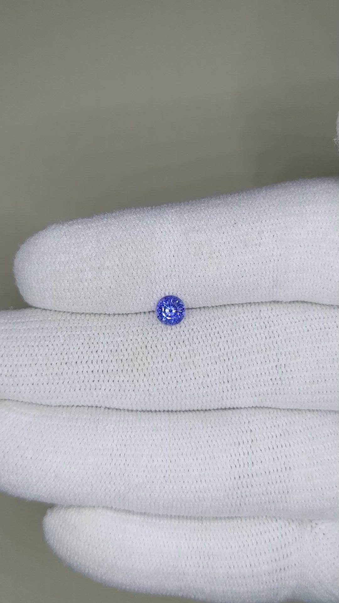 0.46 Ct. Blue Sapphire from Ceylon (Sri Lanka) Size Video