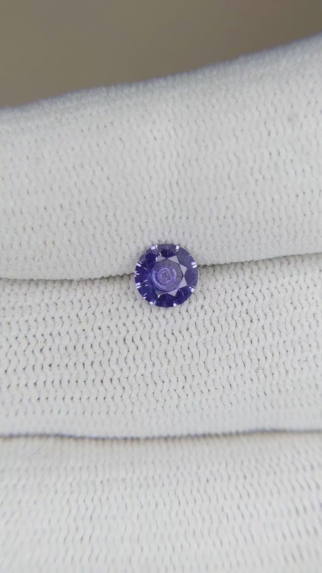 0.97 Ct. Purple Sapphire from Ceylon (Sri Lanka) Size Video