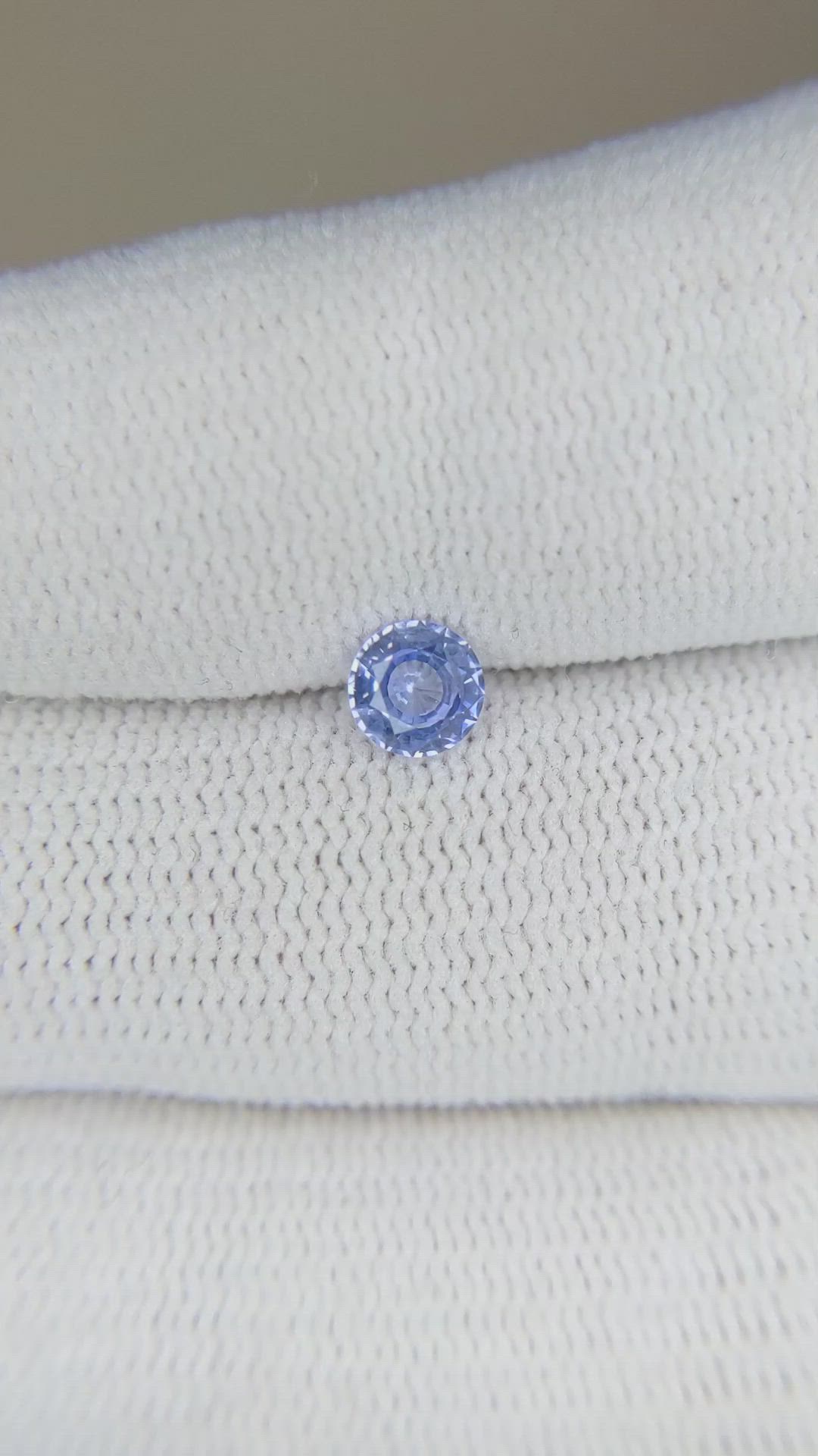 0.57 Ct. Blue Sapphire from Ceylon (Sri Lanka) Size Video