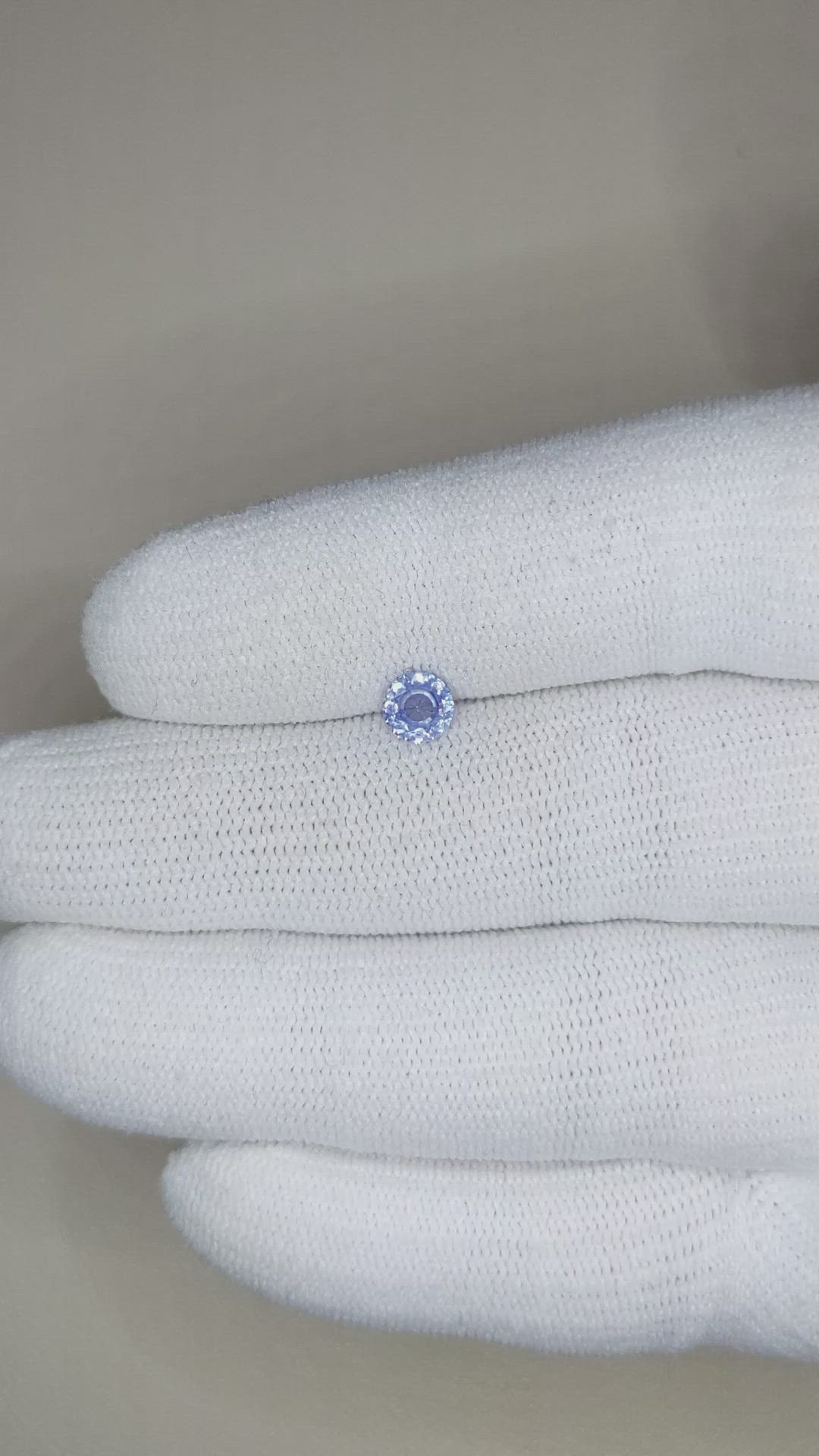 0.57 Ct. Blue Sapphire from Ceylon (Sri Lanka) Size Video