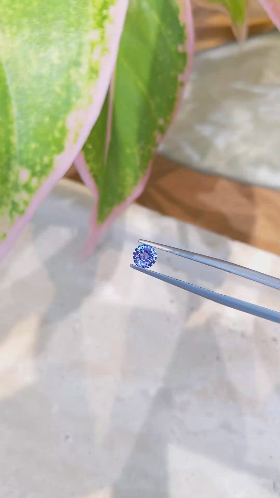 0.62 Ct. Blue Sapphire from Ceylon (Sri Lanka) Size Video