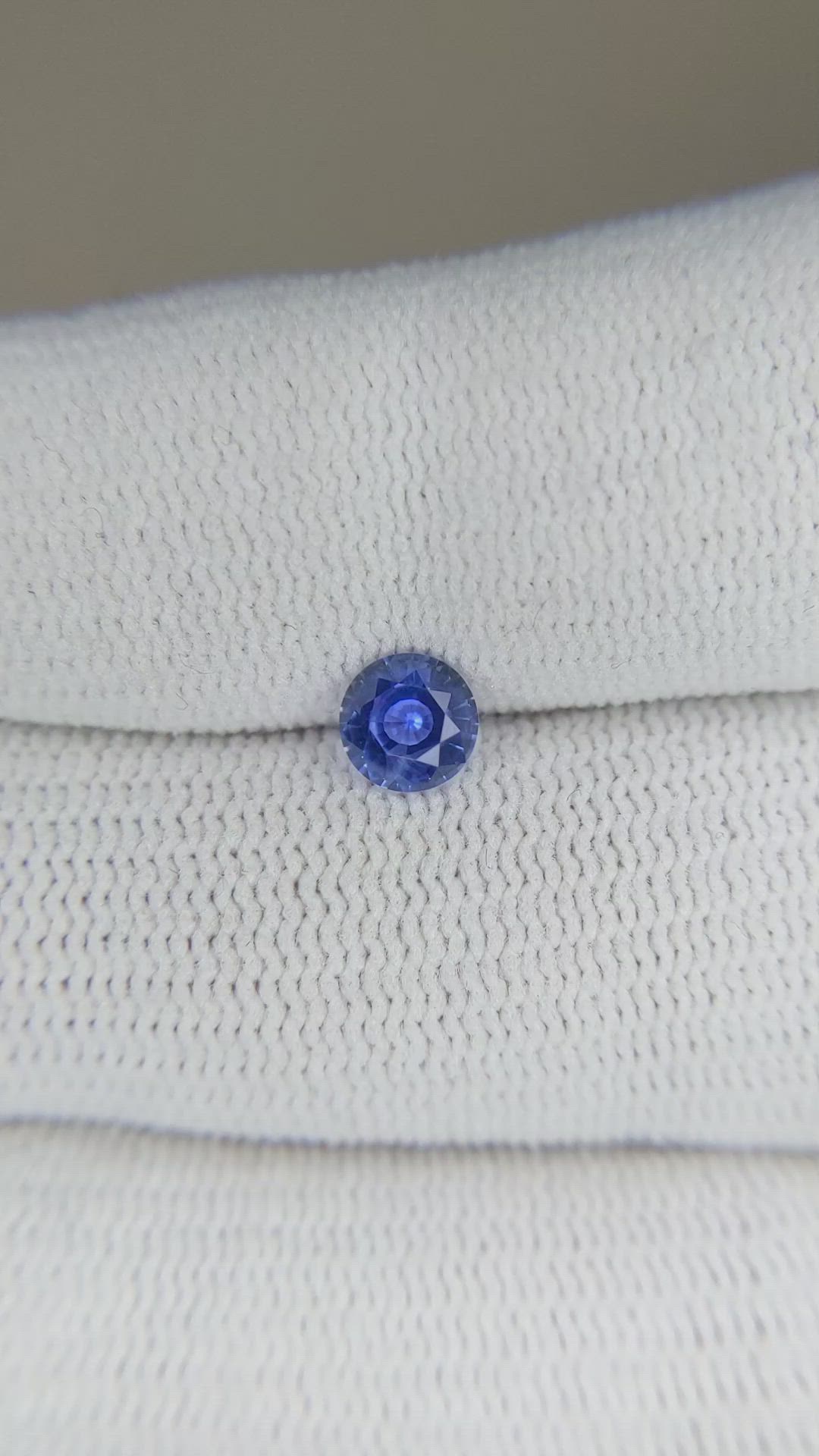 0.62 Ct. Blue Sapphire from Ceylon (Sri Lanka) Size Video