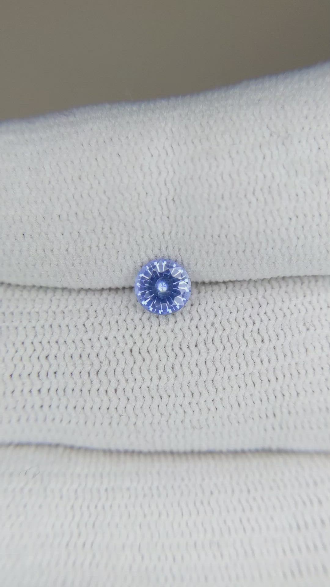 0.57 Ct. Blue Sapphire from Ceylon (Sri Lanka) Size Video