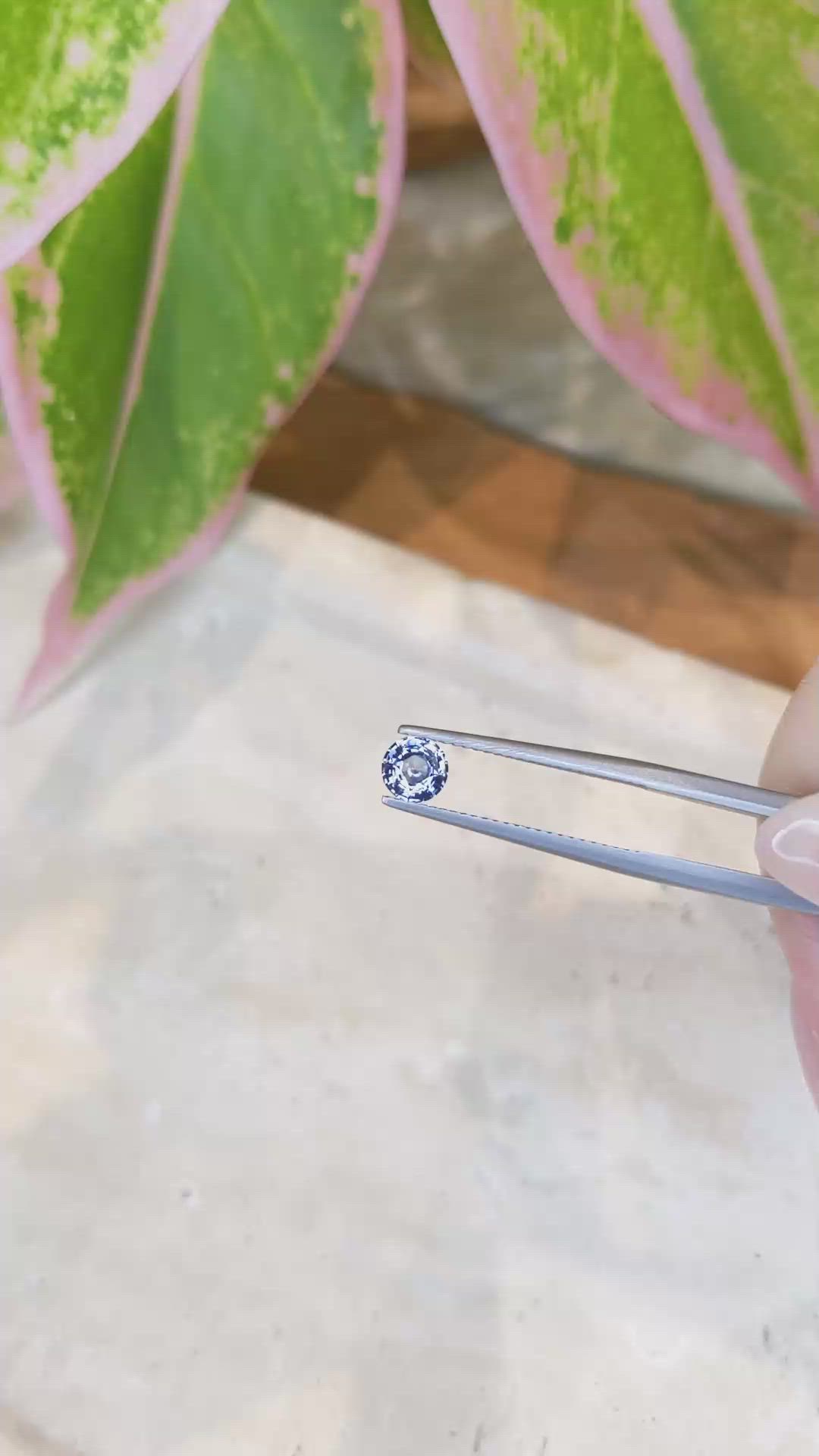 0.77 Ct. Blue Sapphire from Ceylon (Sri Lanka) Size Video