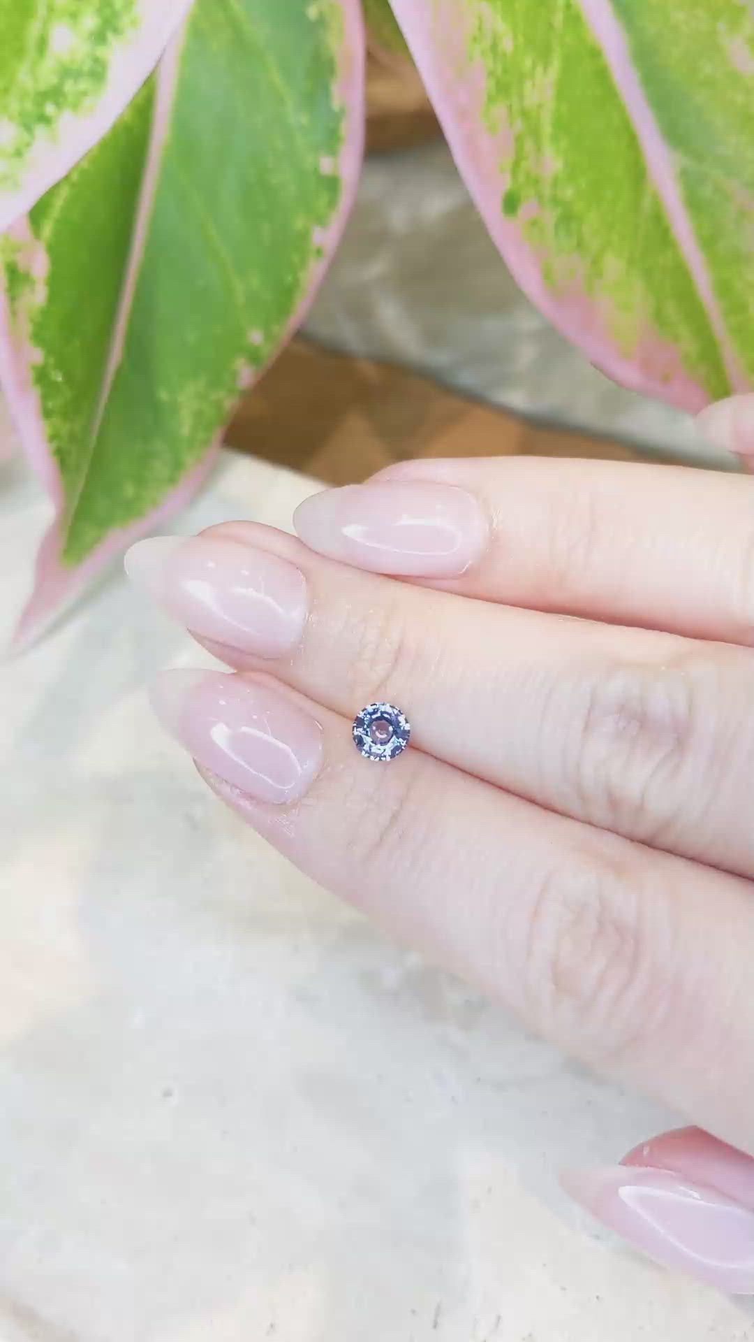 0.77 Ct. Blue Sapphire from Ceylon (Sri Lanka) Size Video