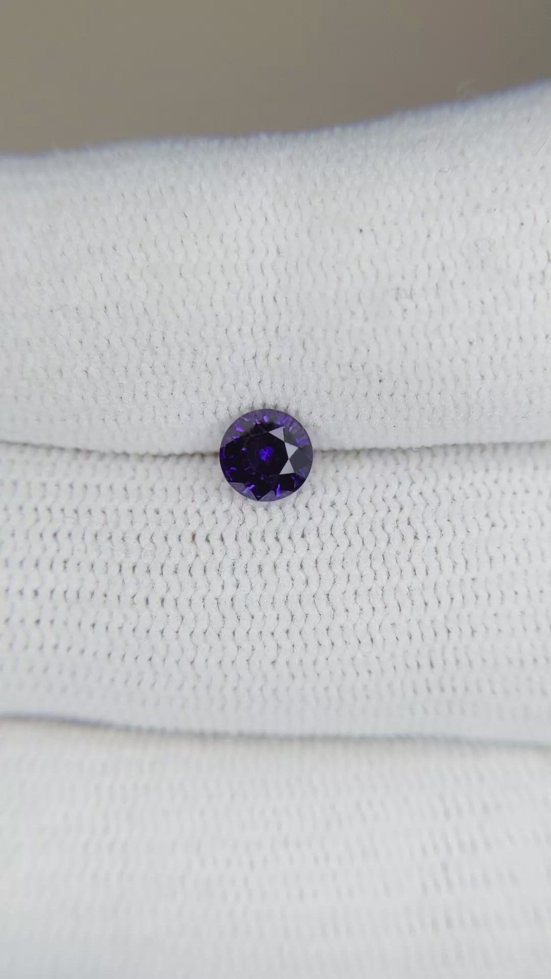 0.69 Ct. Sapphire from Ceylon (Sri Lanka) Size Video
