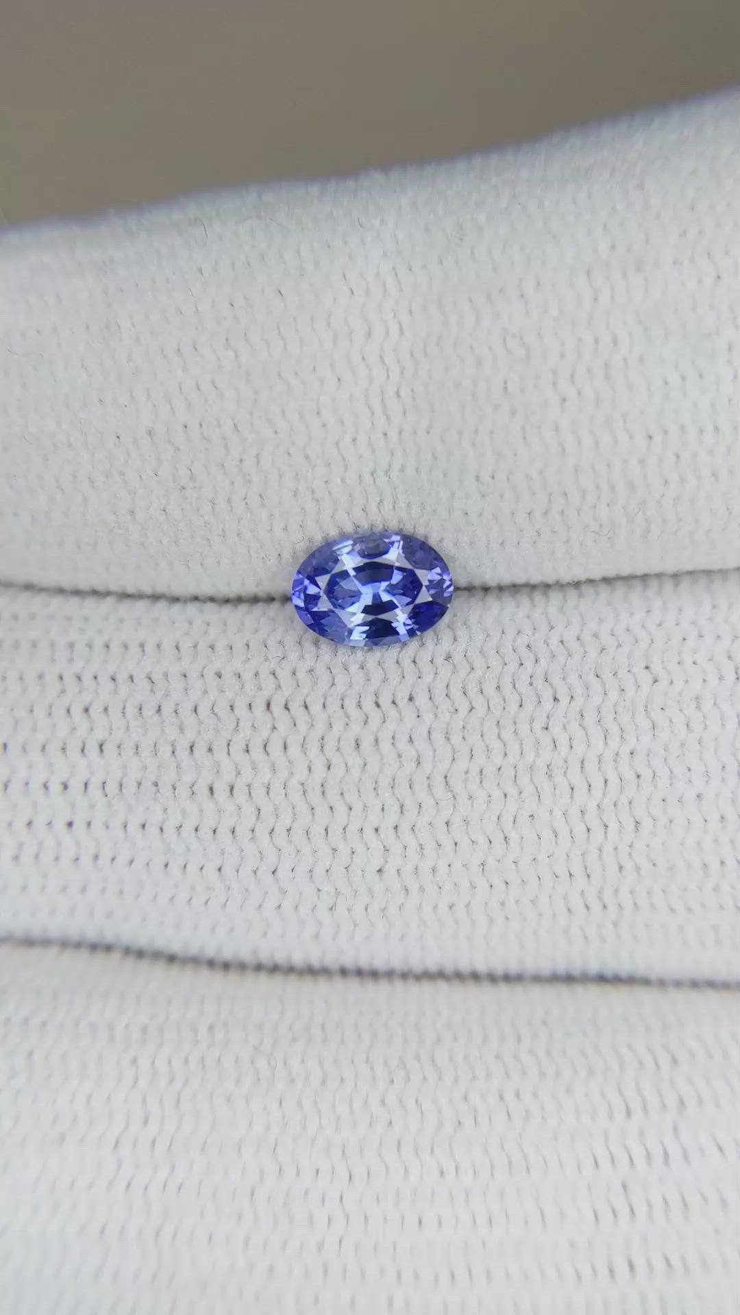 0.69 Ct. Blue Sapphire from Ceylon (Sri Lanka) Size Video