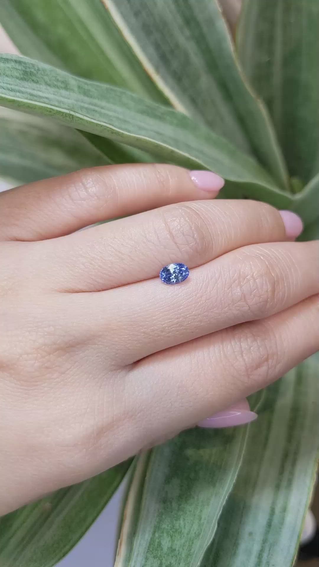 0.87 Ct. Blue Sapphire from Ceylon (Sri Lanka) Size Video