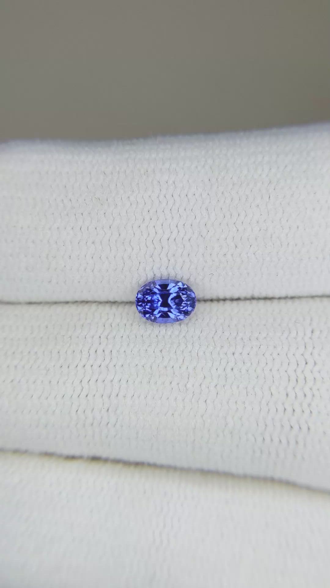 0.54 Ct. Blue Sapphire from Ceylon (Sri Lanka) Size Video